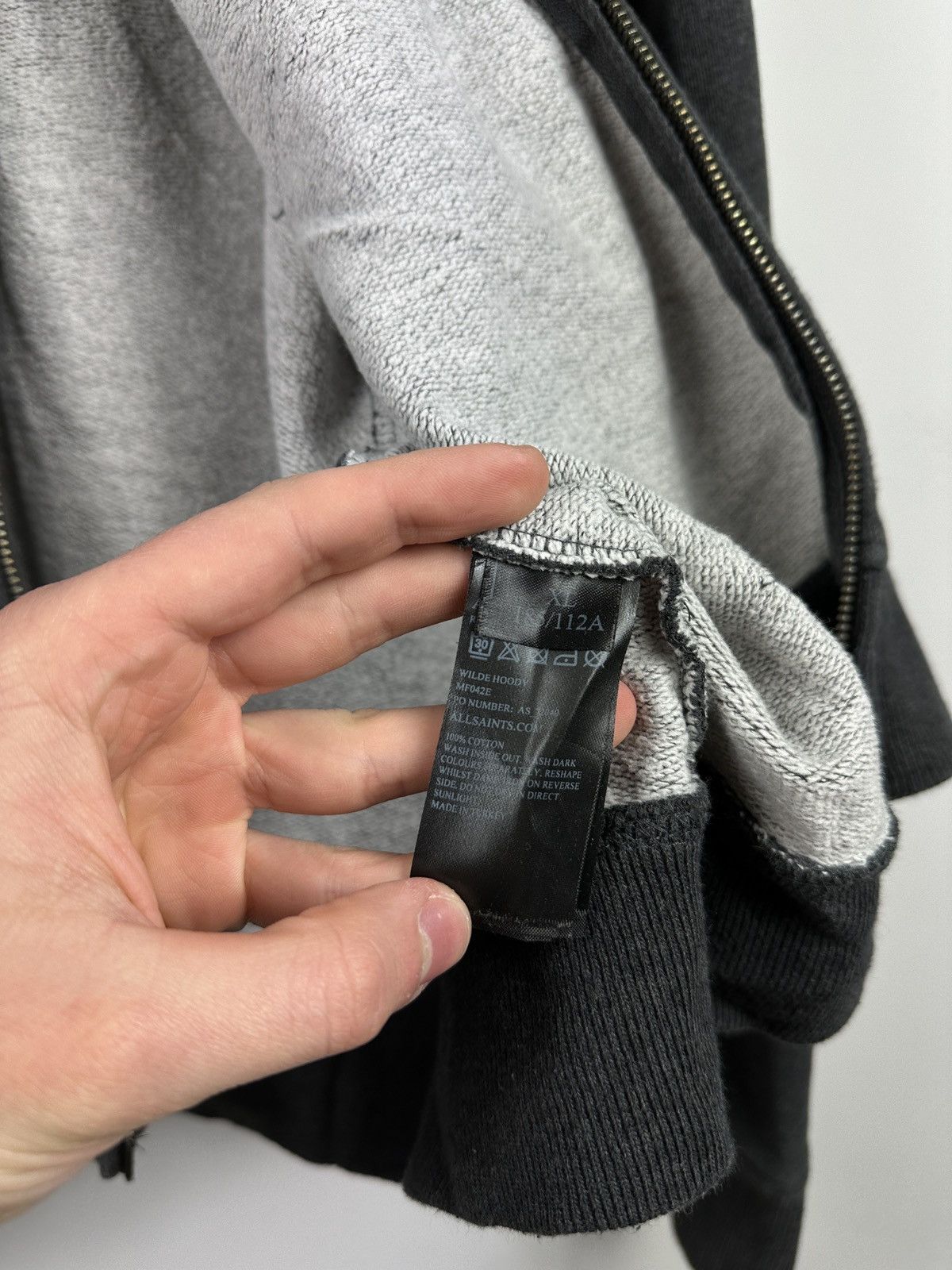 Allsaints Allsaints Wilde Hoody Full Zip Hoodie Size US XL / EU 56 / 4 - 11 Thumbnail