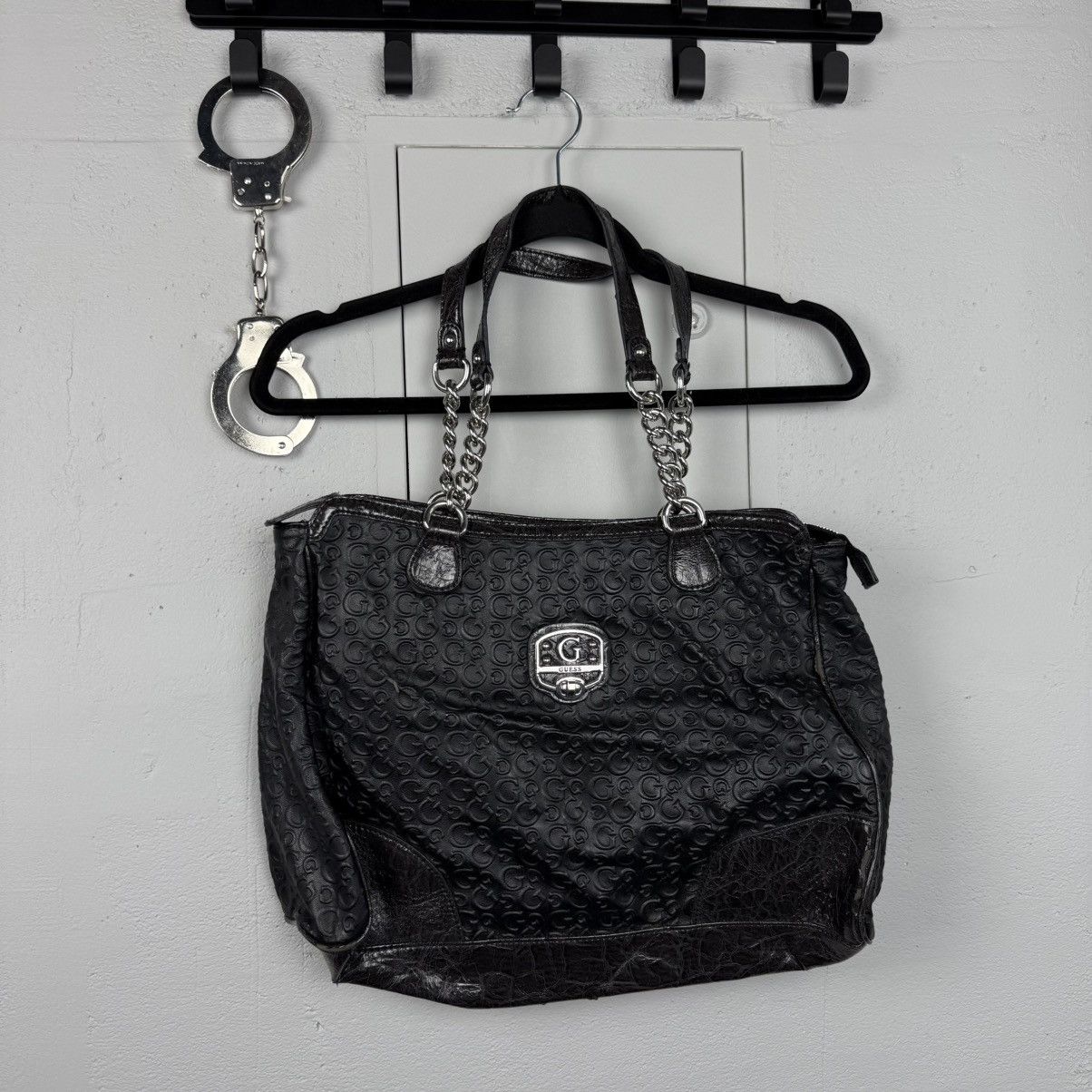 Guess Vintage Leather Avant Garde Distressed Bag Size ONE SIZE - 1 Thumbnail