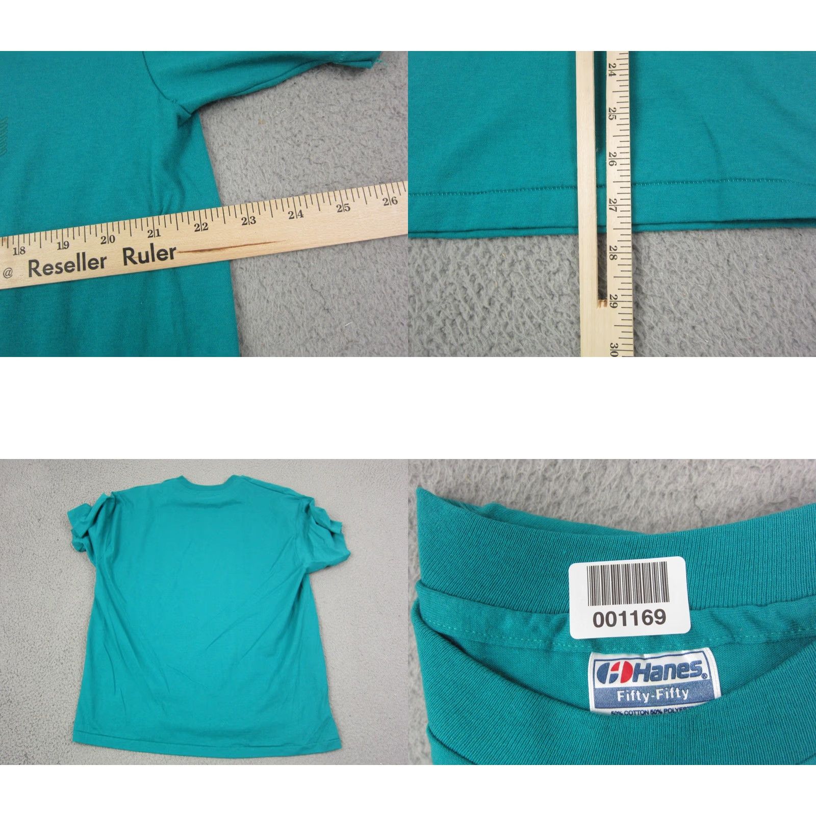 Hanes VINTAGE Hanes Shirt XL Mens Blue 90s USA Short Sleeve Crew Neck Cotton T-Shirt Small Print 80s Theme Florida Sunshine Size US XL / EU 56 / 4 - 8 Thumbnail