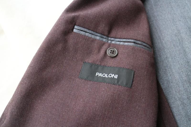Paoloni Paoloni Burgundy Blazer w/ Elbow Patches Size 52 Size 52S - 3 Thumbnail