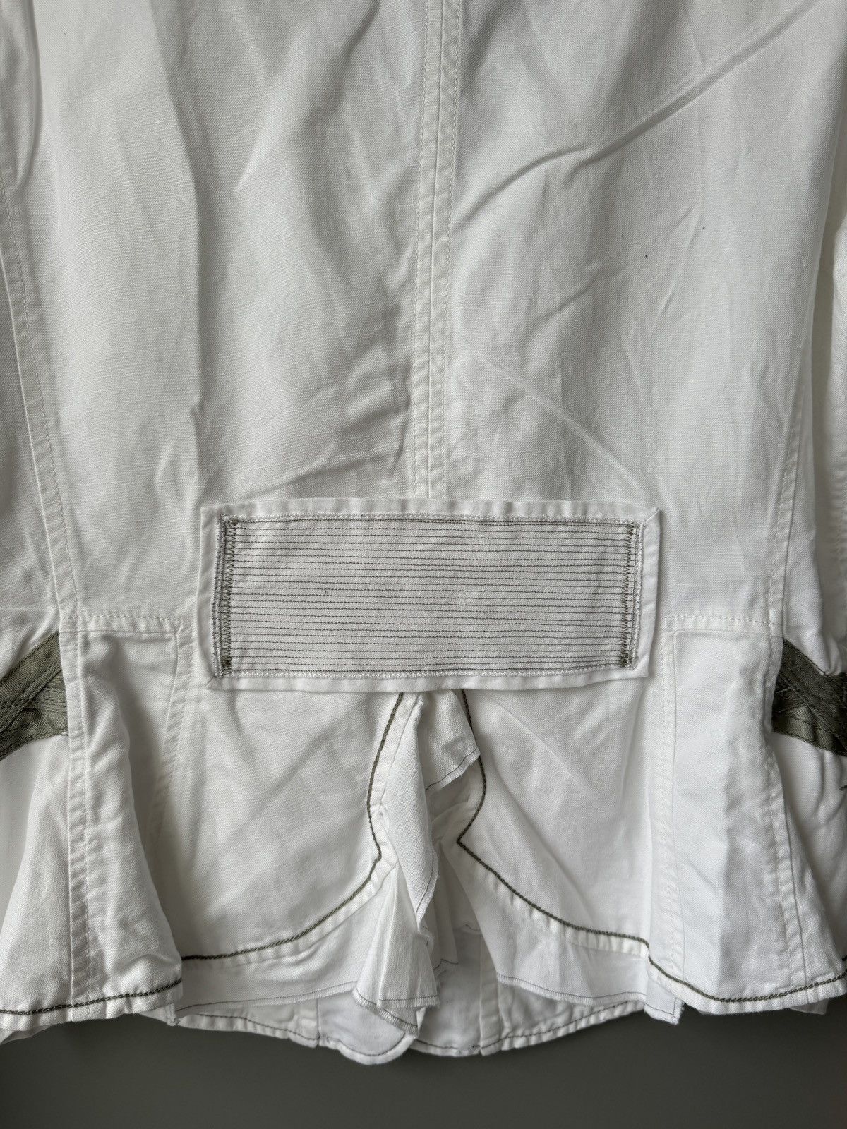 Marithe + Francois Girbaud × Vintage Marithe Francois Girbaud MFG Avant Garde Linen Blazer Jacket Size M / US 6-8 / IT 42-44 - 6 Thumbnail