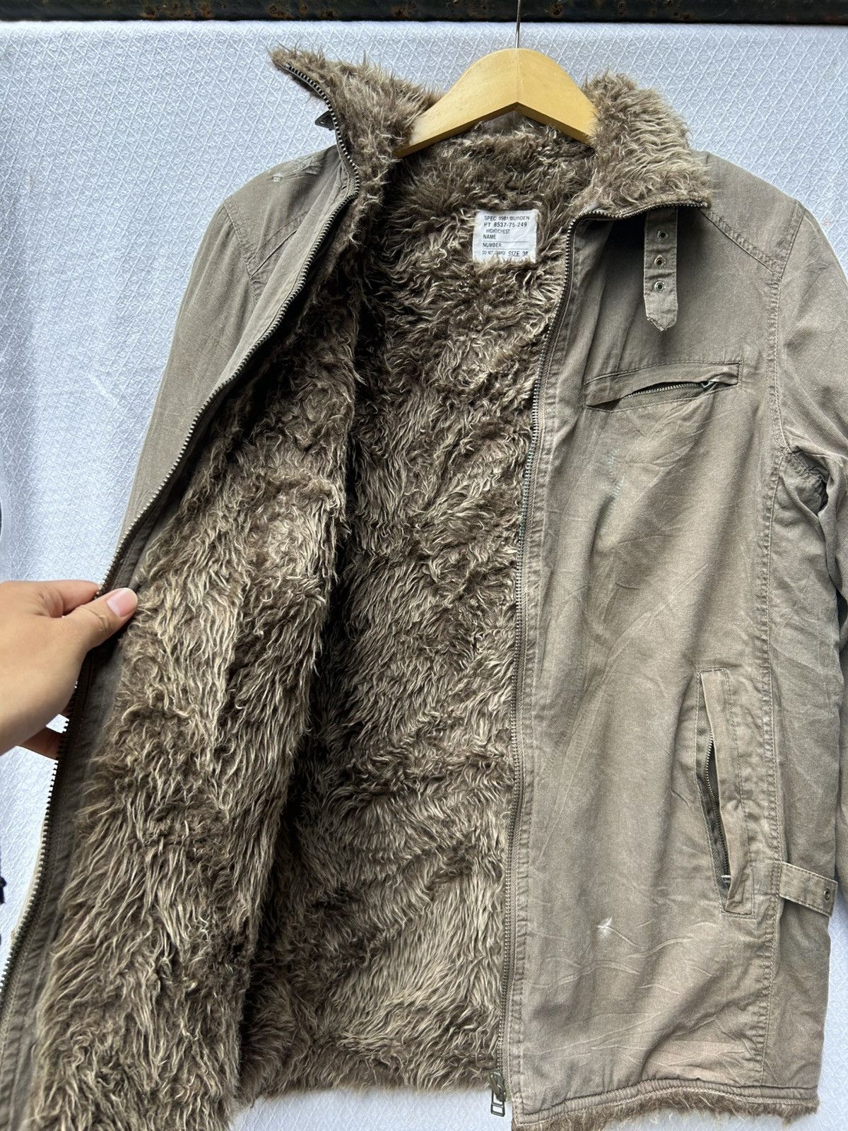 Japanese Brand Faux fur zip jacket Ifsixwasnine kmrii styled Size US L / EU 52-54 / 3 - 13 Thumbnail