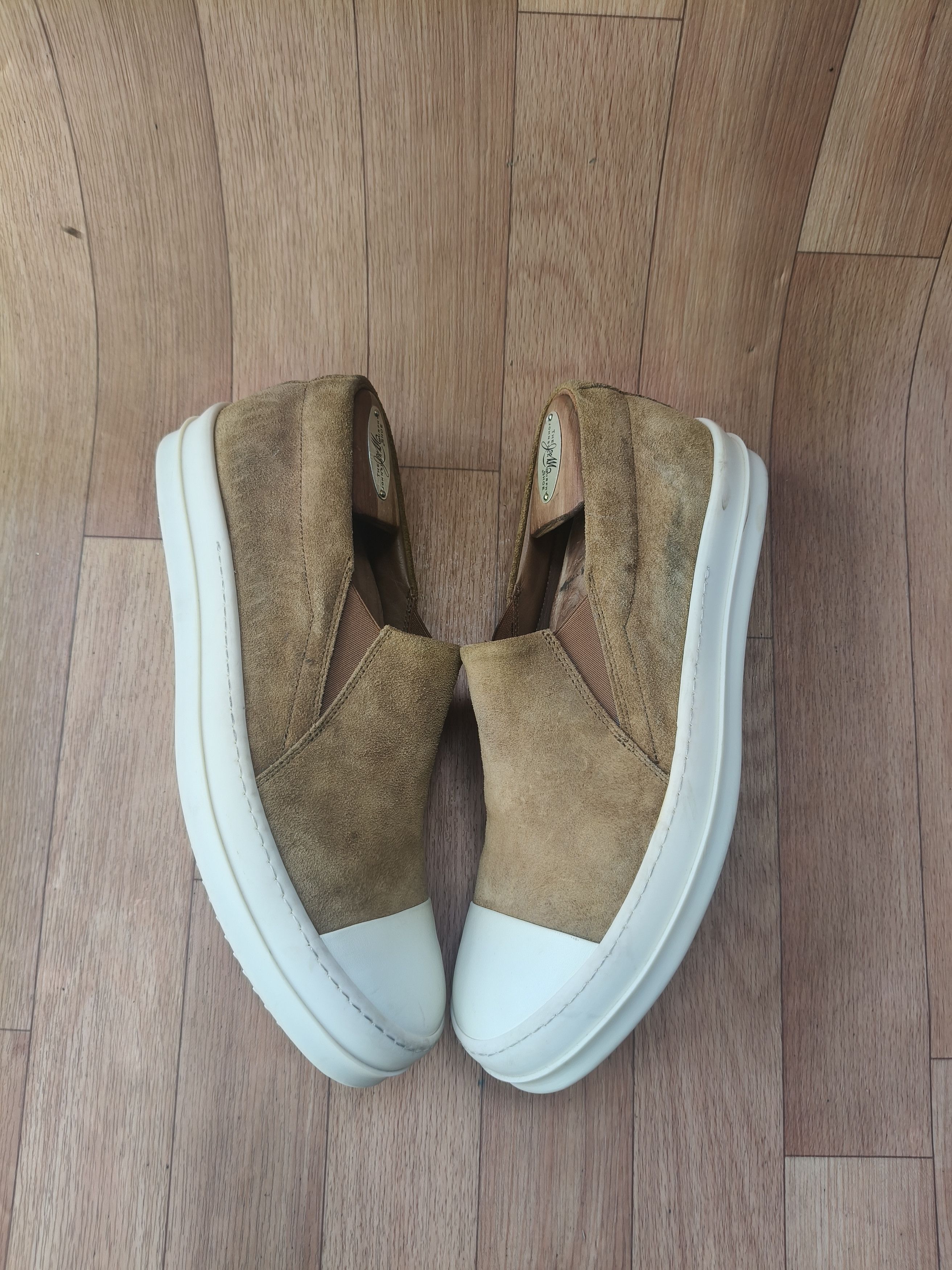 Rick Owens Rick Owens tan suede mainline boat Size US 10 / EU 43 - 5 Thumbnail