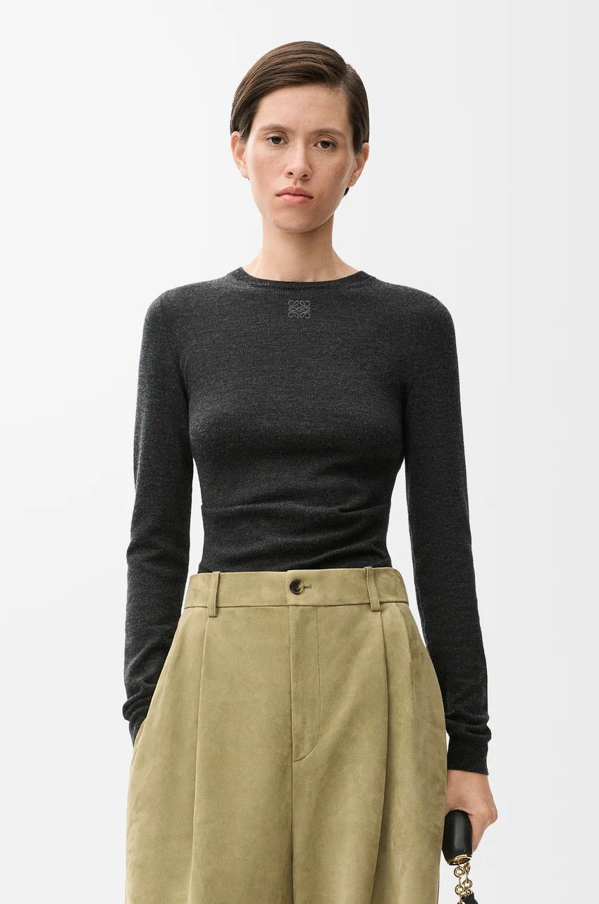 Loewe o1loc1c0525 Draped Sweater in Grey Size L / US 10 / IT 46 - 3 Thumbnail