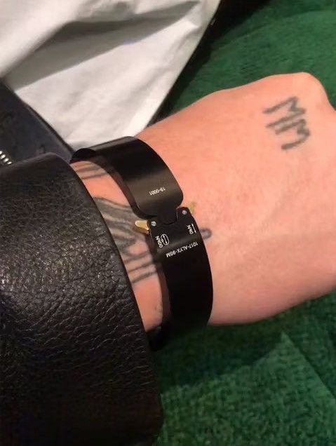image of 1017 Alyx 9Sm Alyx Buckle Bracelet in Black, Men's