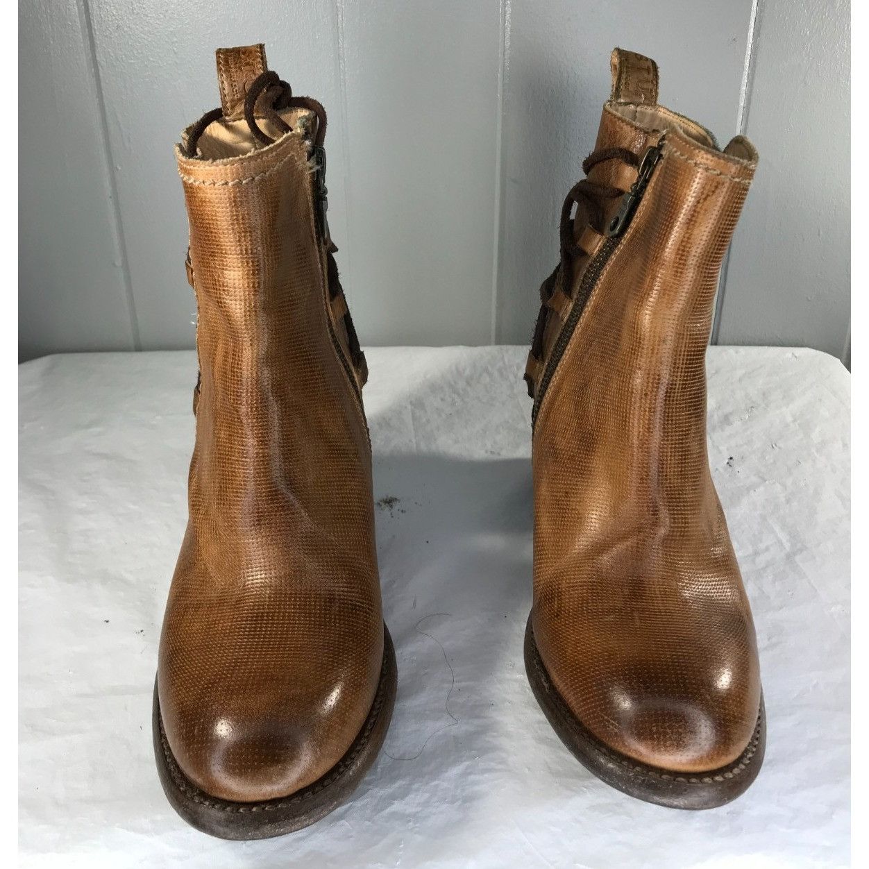 Bed Stu BED STU Blaire Women’s 8 Distressed Tan Leather Cobbler Ser Size US 9 / IT 39 - 5 Thumbnail