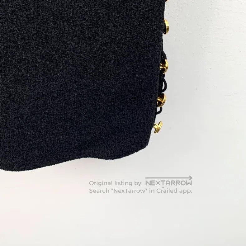 Other Gucci Black buttoned wool round-neck short-sleeved dress Size M / US 6-8 / IT 42-44 - 5 Thumbnail
