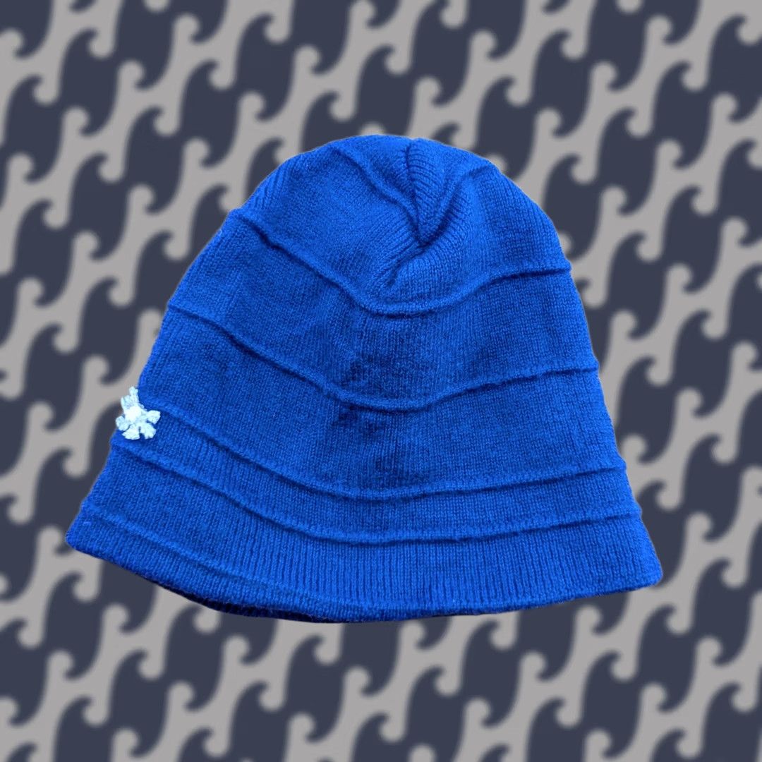 Vintage VINTAGE Chawo Norway Womens Beanie Hat One Size Blue Pure New Wool Knitted Size ONE SIZE - 1 Thumbnail