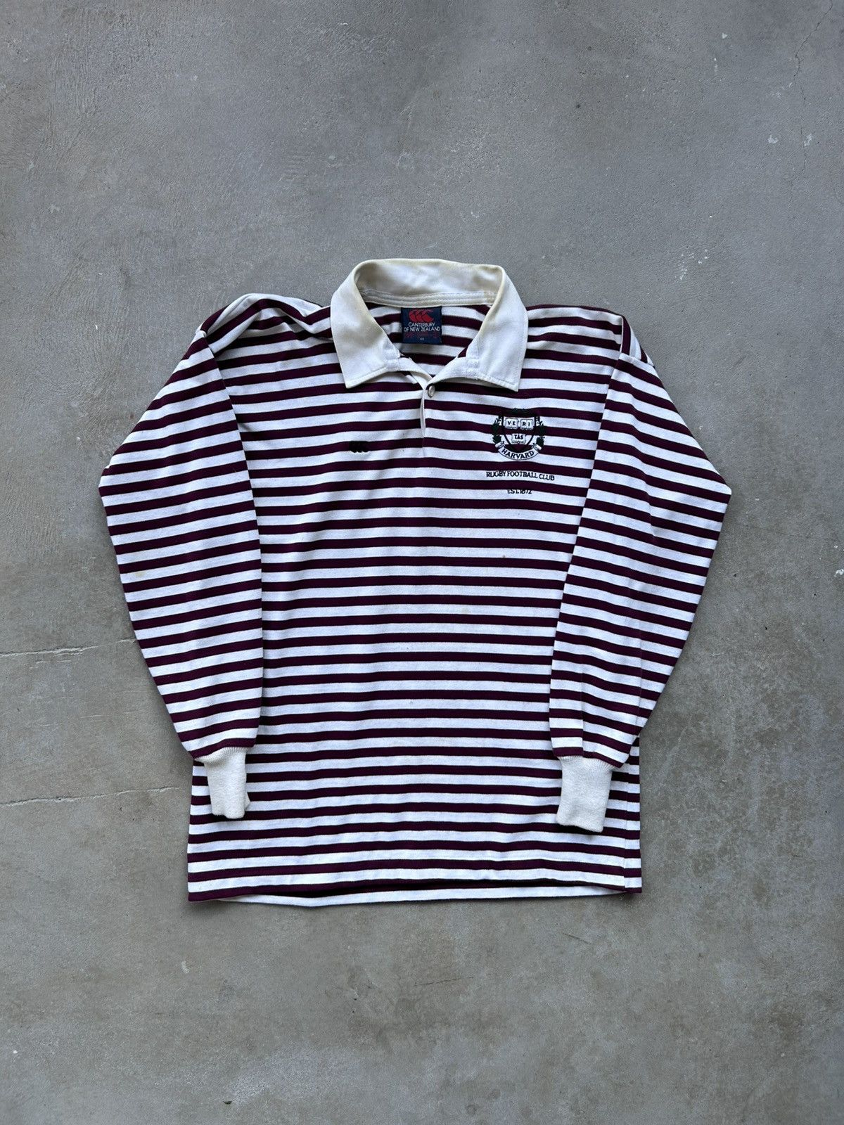 Canterbury of New Zealand × Vintage Vintage Canterbury Rugby Jersey Polo Harvard Size US XL / EU 56 / 4 - 1 Thumbnail