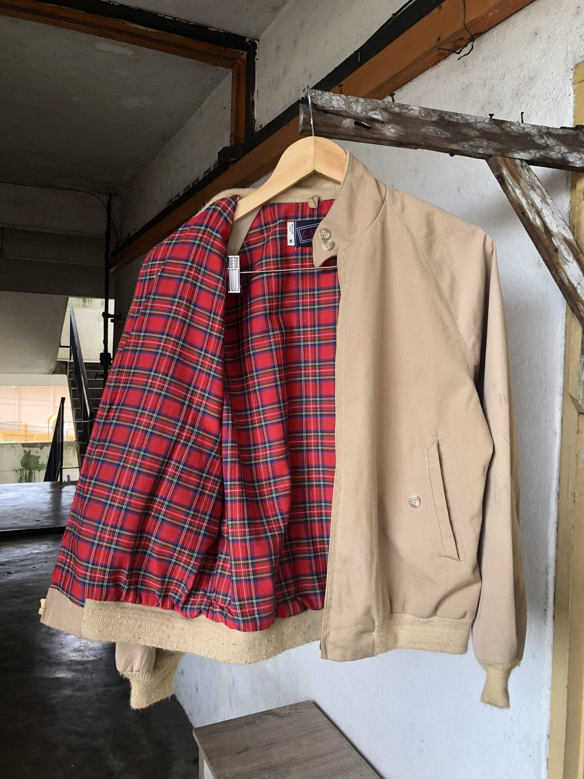 Vintage Vintage 80s Cargo Plain Bomber Jacket Talon Zipper Size US M / EU 48-50 / 2 - 18 Thumbnail
