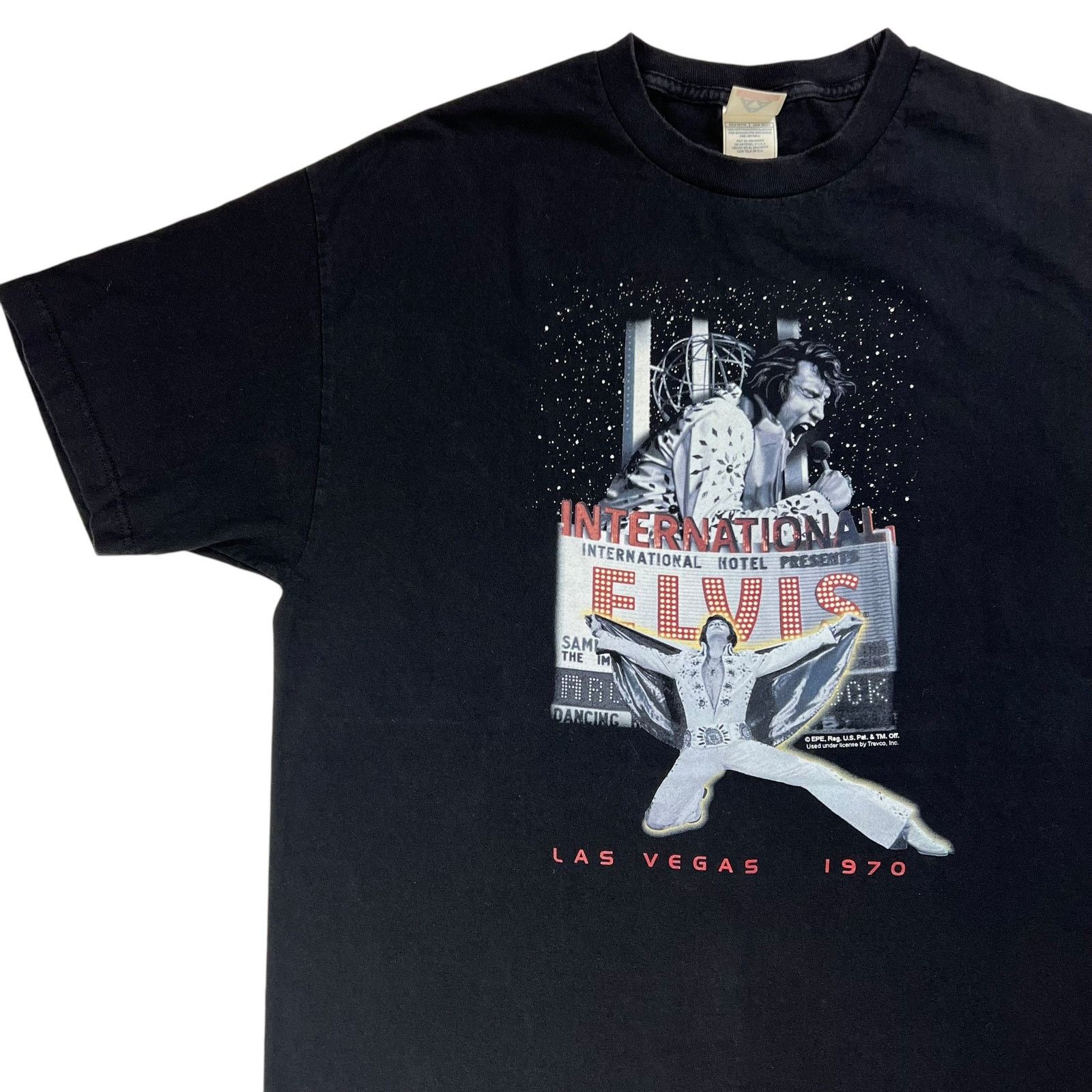 Band Tees × Vintage Vintage Y2K Elvis Presley Las Vegas 1970 tee (XL) Size US XL / EU 56 / 4 - 3 Thumbnail