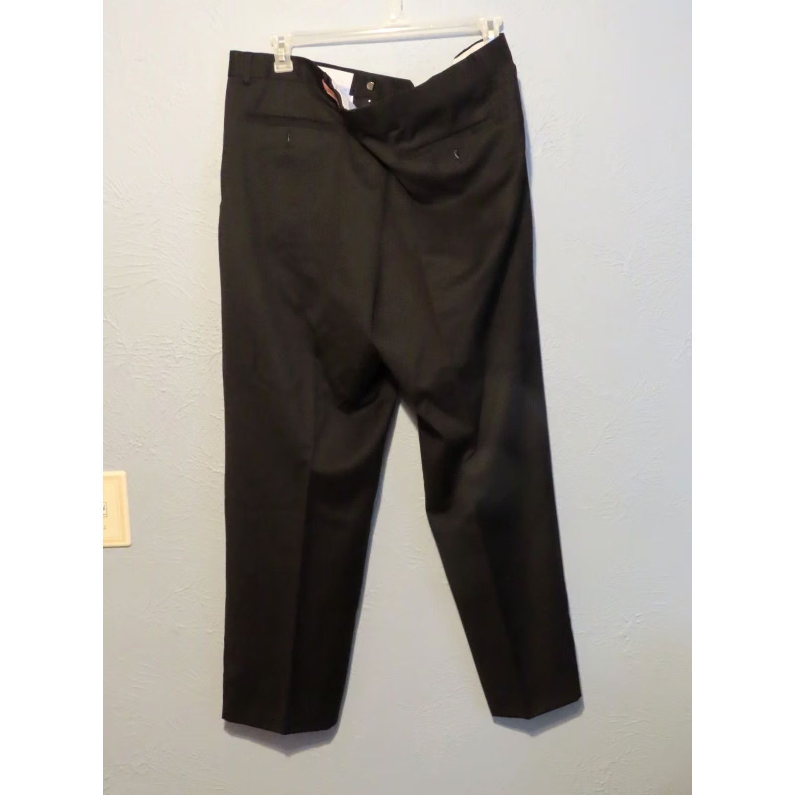 Vintage Profilo NAVY Pants Dress Pants Wool 38 Navy Cuffed Pleated 29in Inseam Men Mens Size US 38 / EU 54 - 5 Thumbnail