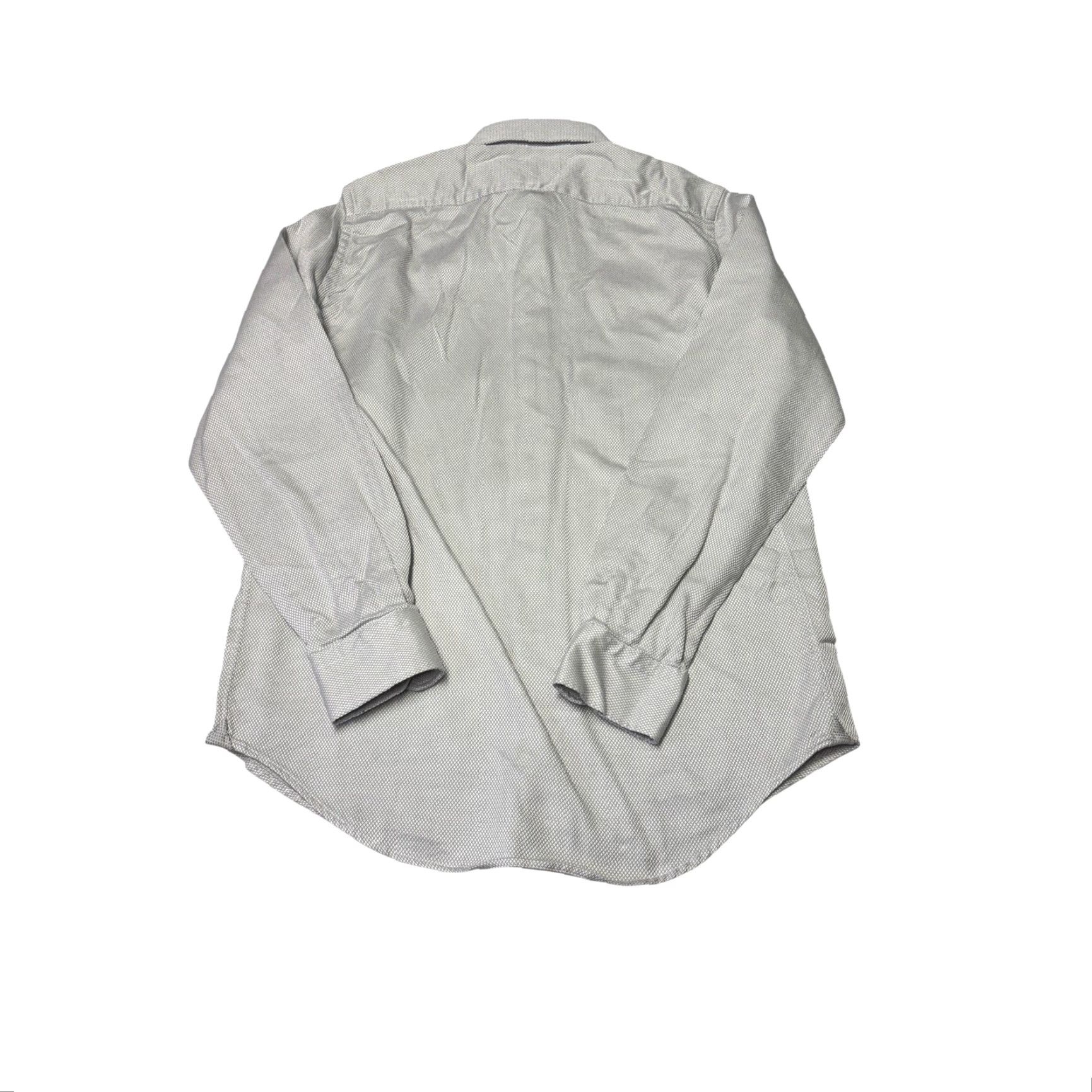Robert Graham Robert Graham Mens Grey Textured Diamond Weave Button Down Shirt M 15.5 Gray Cotton Button-Up Embroidered 44 in Chest Classic" Size US M / EU 48-50 / 2 - 7 Thumbnail