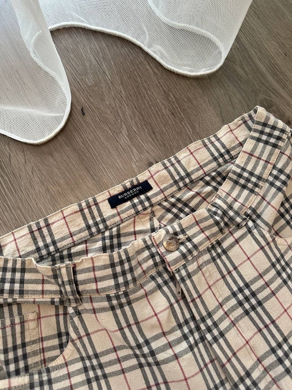 Burberry × Vintage Vintage Burberry Beige Nova Check Pants Size US 31 - 5 Thumbnail