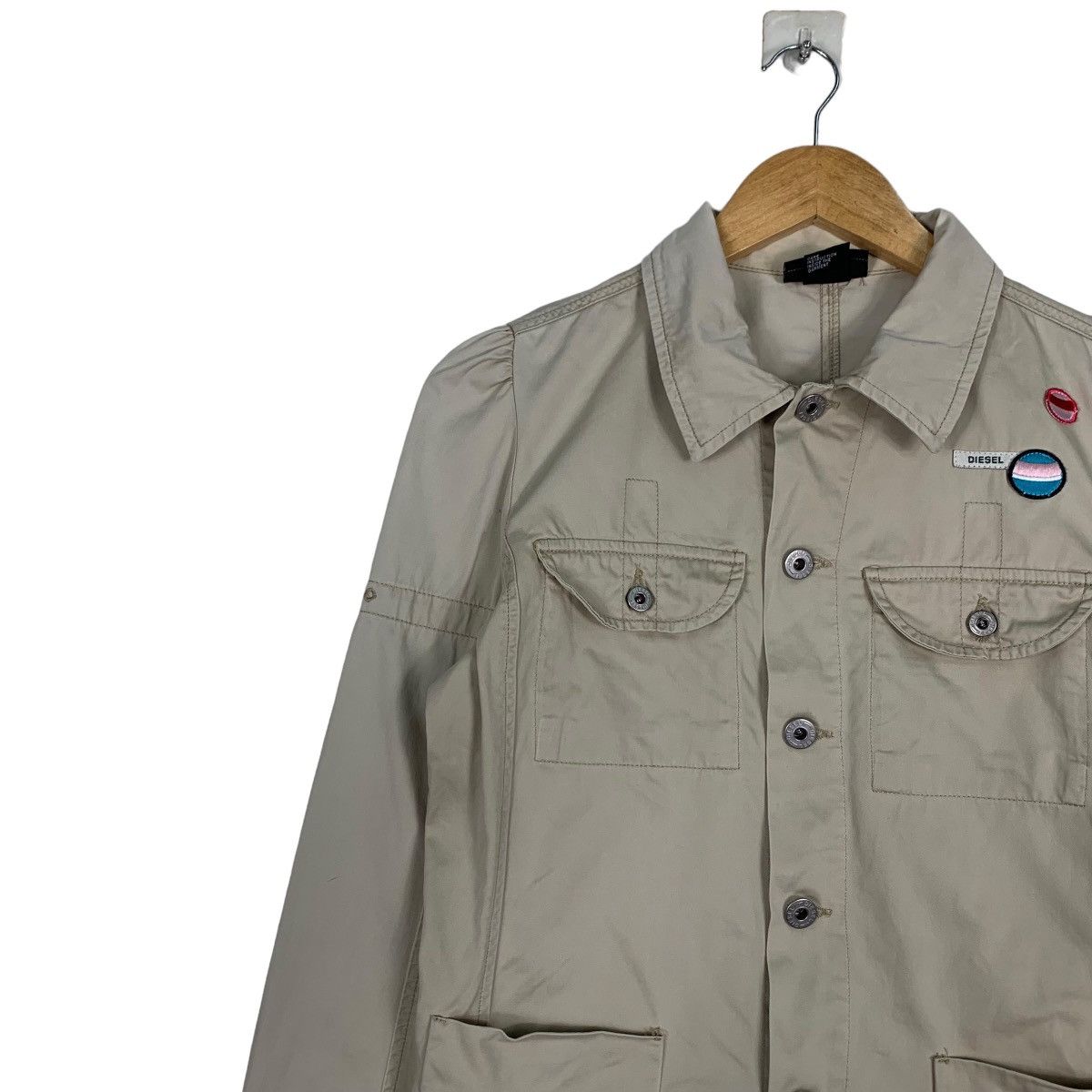 Diesel DIESEL Four Pocket Work Button Shirt Jacket #1146-C52 Size US S / EU 44-46 / 1 - 6 Thumbnail