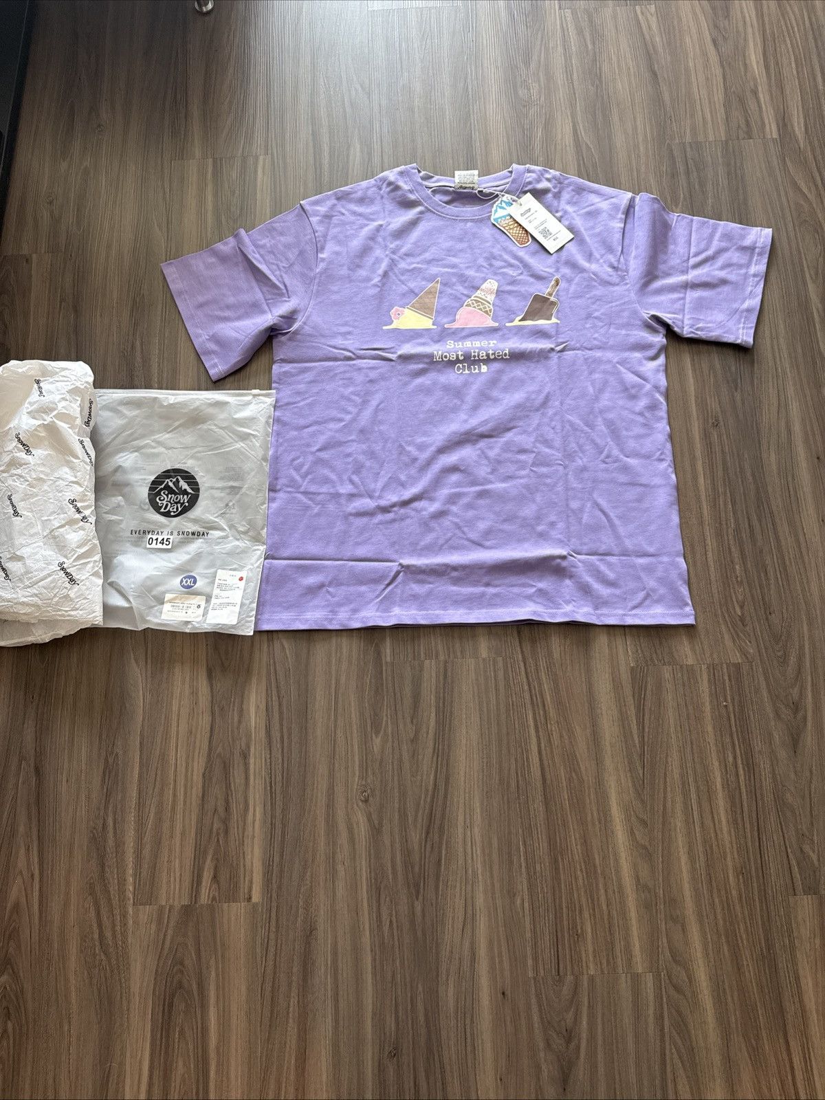 Icecream × Snowday Snowday Ice Cream Tee Purple XXL “Summer Most Hated Club” Size US XXL / EU 58 / 5 - 1 Thumbnail