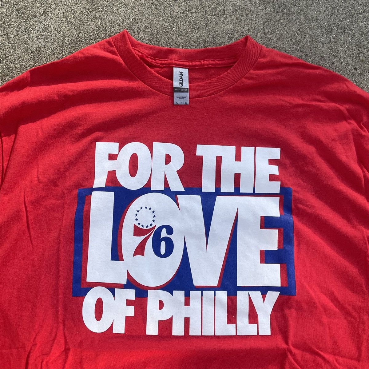 NBA Brand New For The Love of Philly Sixers Red 76ers Official Size US XL / EU 56 / 4 - 1 Thumbnail