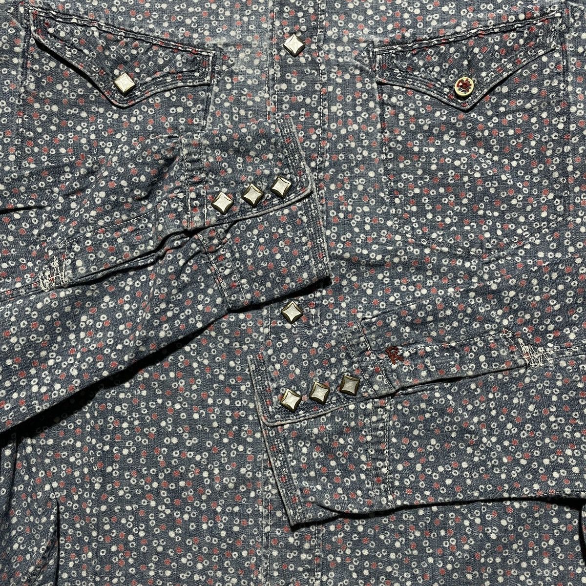 45rpm Vintage Double Pocket Shirt Pattern Shirts 45RPM Size US L / EU 52-54 / 3 - 3 Thumbnail