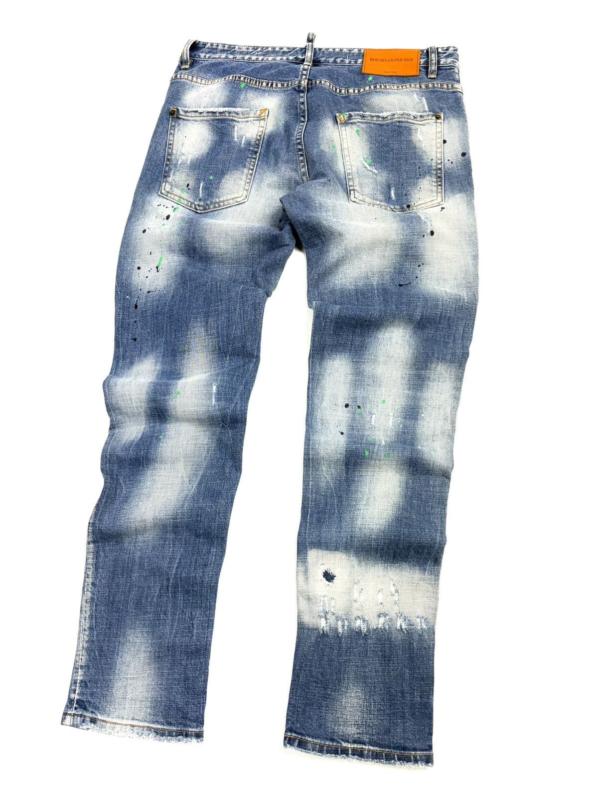 Dsquared2 Dsquared2 Slim Blue Jeans Distressed Paint Splatter Italy 48 Size US 32 / EU 48 - 4 Thumbnail