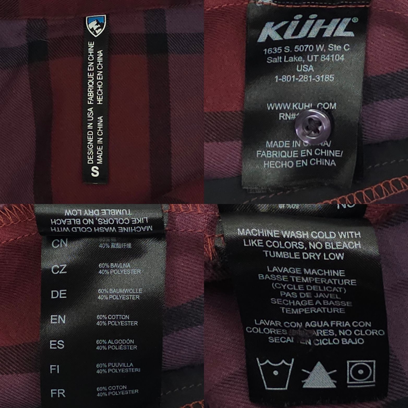 Kuhl Kuhl Plaid Pullover Button Shirt Women S Burgundy Purple Size S / US 4 / IT 40 - 8 Thumbnail