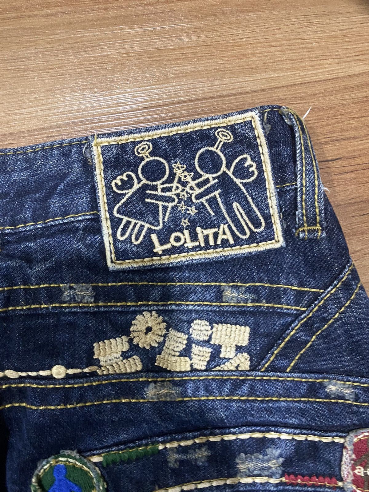 Vintage Vintage Lolita Distress Denim Jeans Size US 32 / EU 48 - 6 Thumbnail