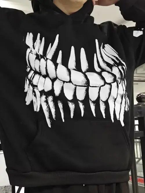 Other Y2K Oversized Bones Print Hoodies Size US L / EU 52-54 / 3 - 2 Thumbnail