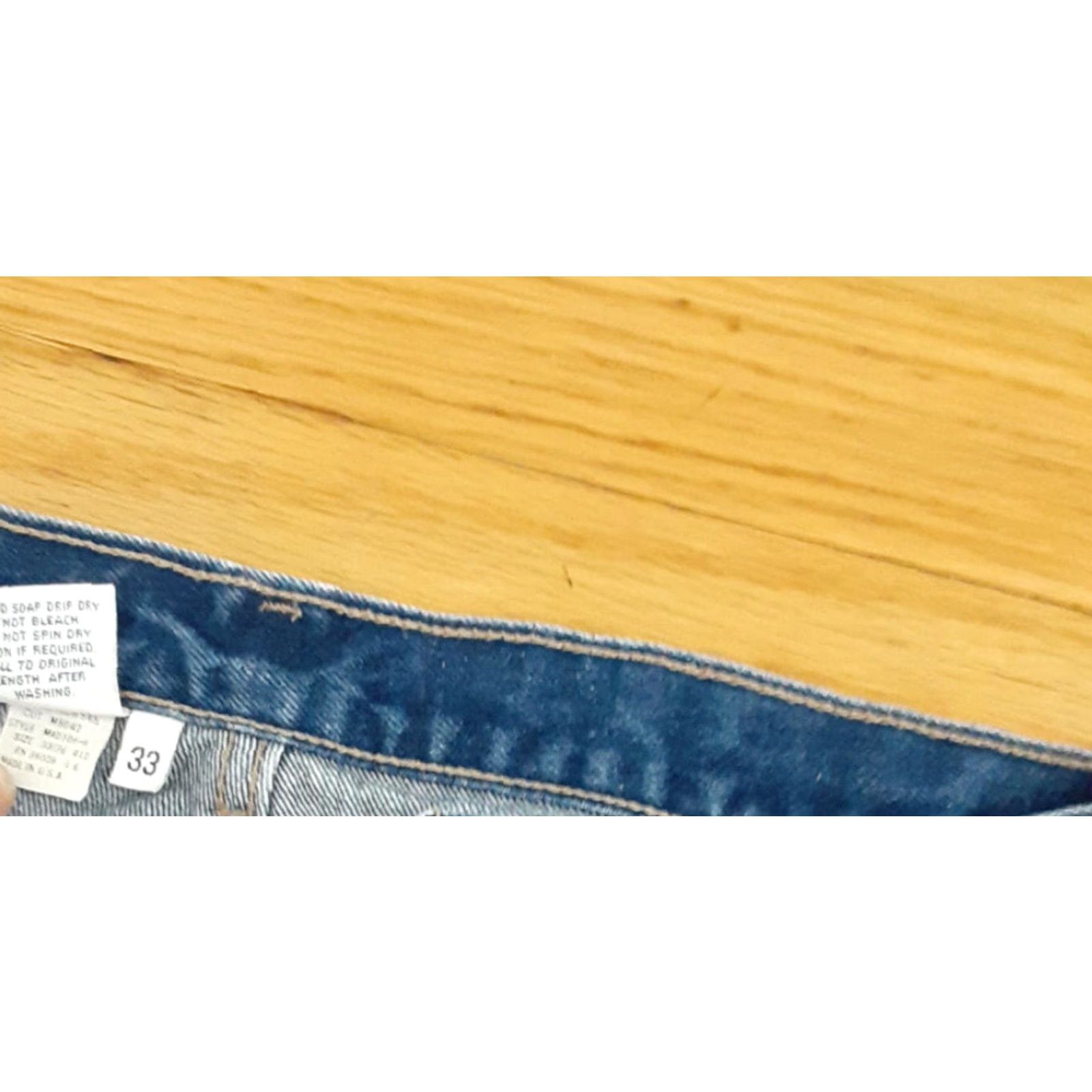Calvin Klein VINTAGE Calvin Klein Jeans Mens 33 30 Blue USA made Jeans Straight 33 Inseam 30 Waist 33 Blue USA Mens Size US 33 - 6 Thumbnail