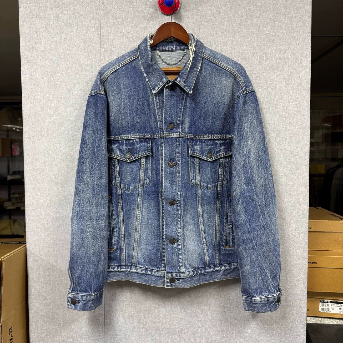 Balenciaga balenciaga denim jackets Size XXS / US 00 / IT 34 - 1 Thumbnail