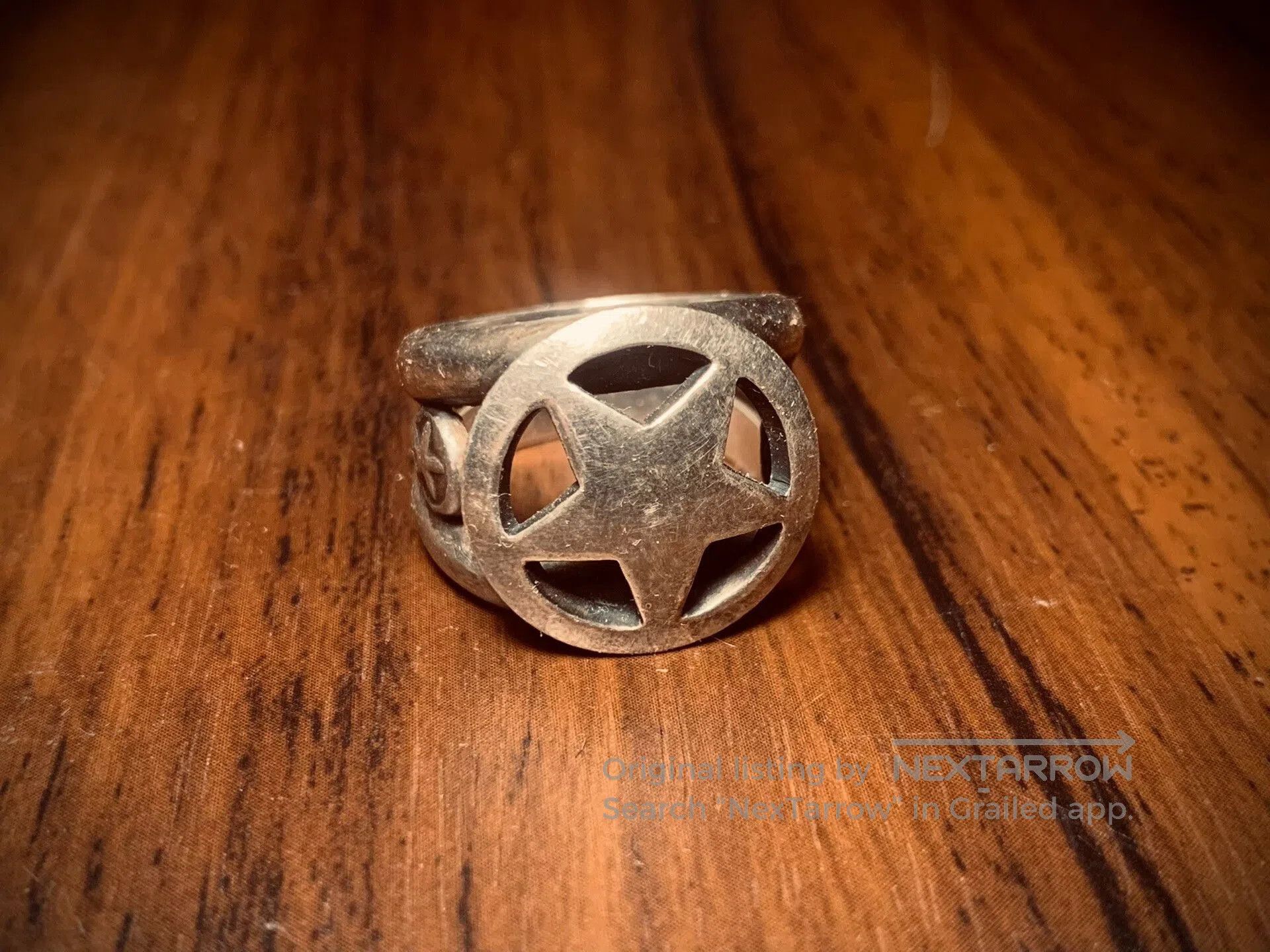 Lucky John Sterling Silver Star Ring.