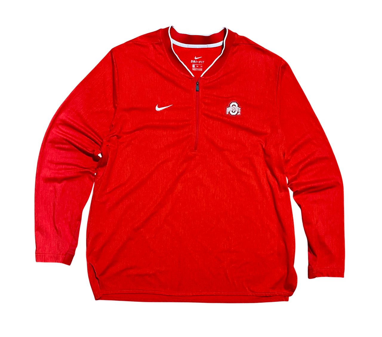 Nike Ohio State Buckeyes Nike Half Zip Pullover Long Sleeve Shirt Size US XXL / EU 58 / 5 - 1 Thumbnail