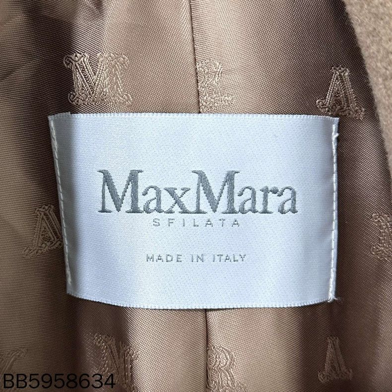 Max Mara Max Mara Brown camel hair lapel double-breasted puff sleev Size M / US 6-8 / IT 42-44 - 4 Thumbnail