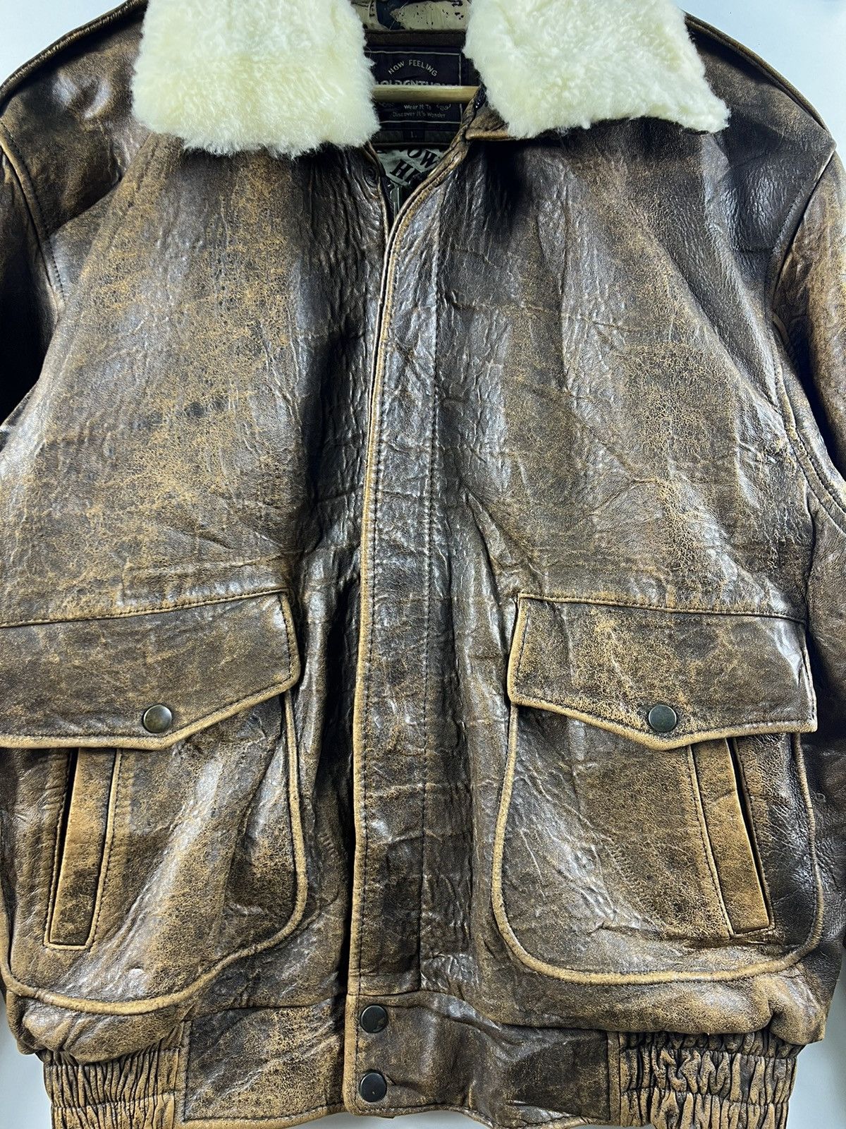 Leather TYPE A-2 FLYER LOLD ANTHONY SHEEPSKIN JACKET - L Size US L / EU 52-54 / 3 - 5 Thumbnail