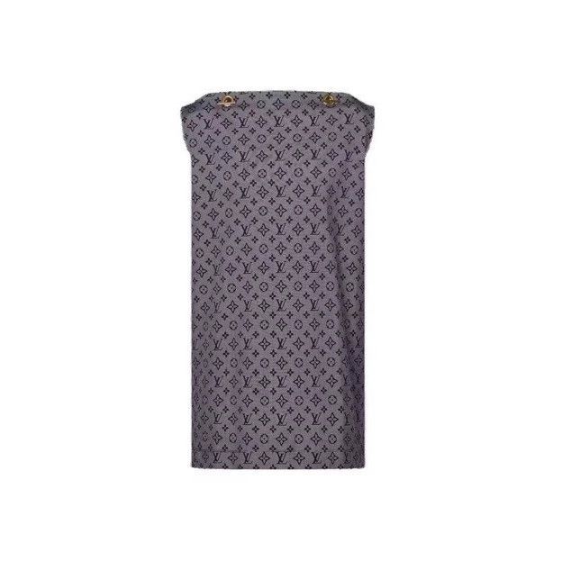 Louis Vuitton Louis Vuitton Black New Full Print Dress Size M / US 6-8 / IT 42-44 - 1 Thumbnail