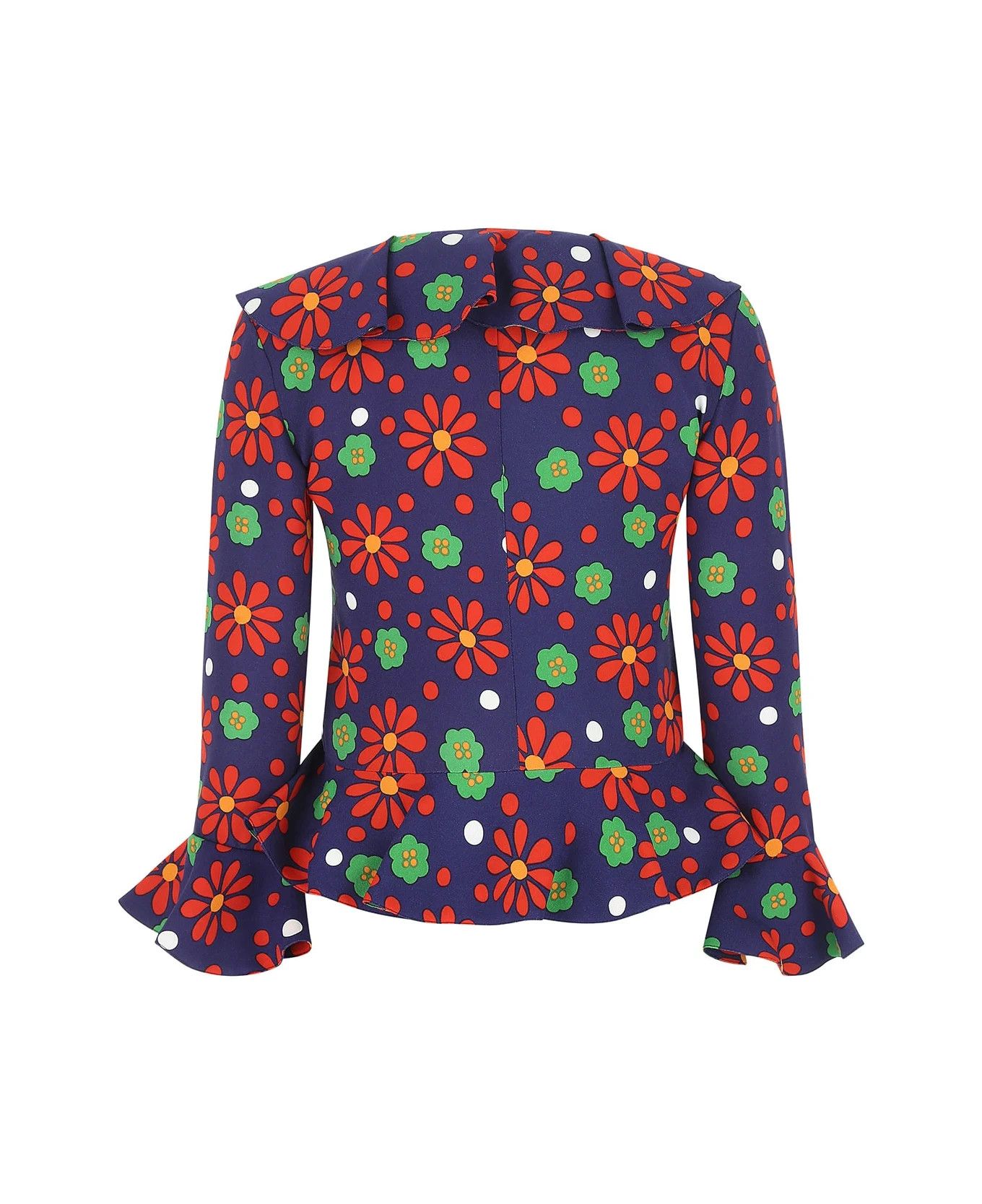 Saint Laurent Paris o1y0126 Blouse in Multicolor Size M / US 6-8 / IT 42-44 - 2 Thumbnail