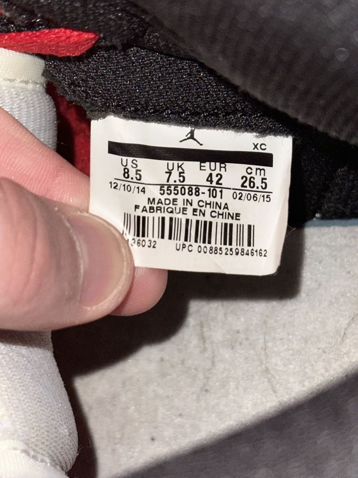 Jordan Brand Jordan 1 Retro Chicago 2015 Size US 8.5 / EU 41-42 - 10 Thumbnail