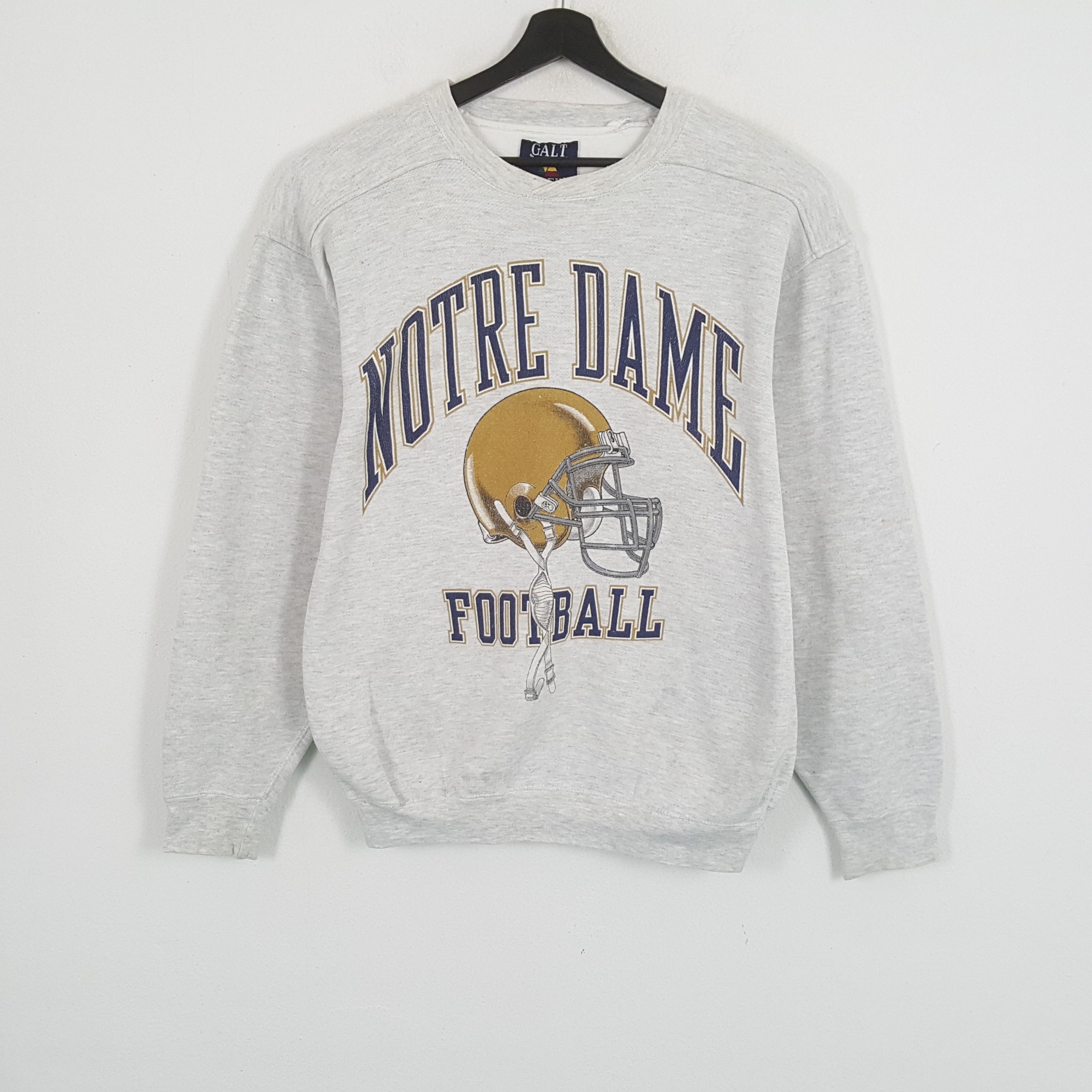 Galt Crew × NFL × Vintage NOTRE DAME FOOTBALL Team Sweatshirt Size US M / EU 48-50 / 2 - 1 Thumbnail