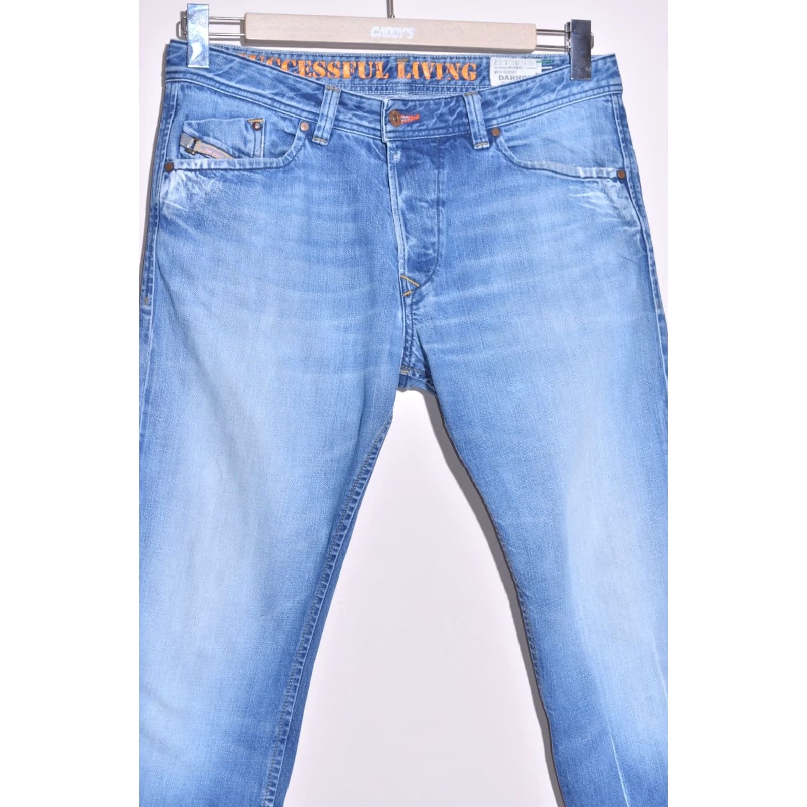 Diesel DIESEL Darron Jeans Blue Regular Slim Tapered Size W33 L32 Wash 008MZ Mens Jeans Size US 33 - 3 Thumbnail