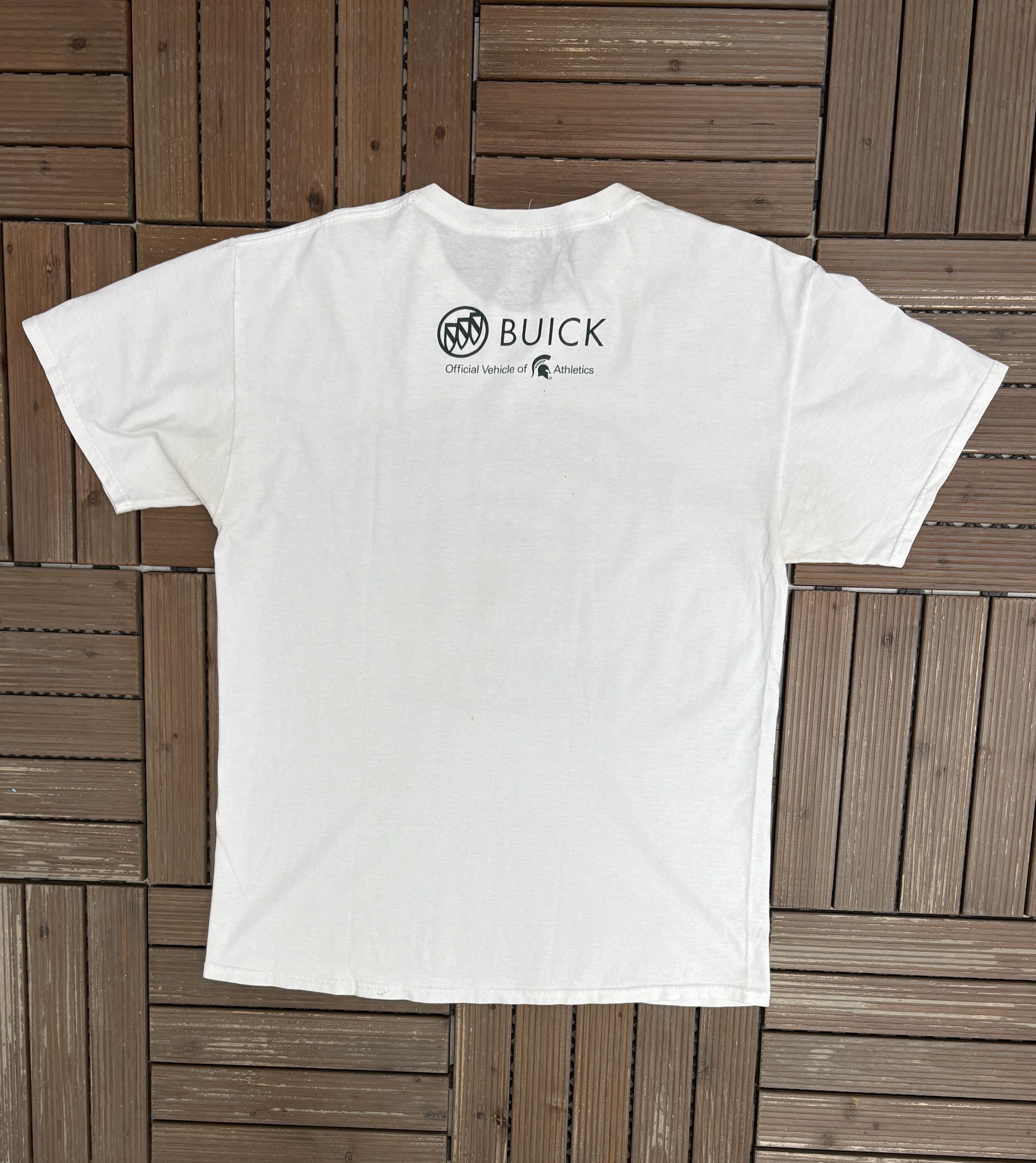 Vintage Michigan State Spartans Football Vintage White T-Shirt Tee Size US L / EU 52-54 / 3 - 4 Thumbnail