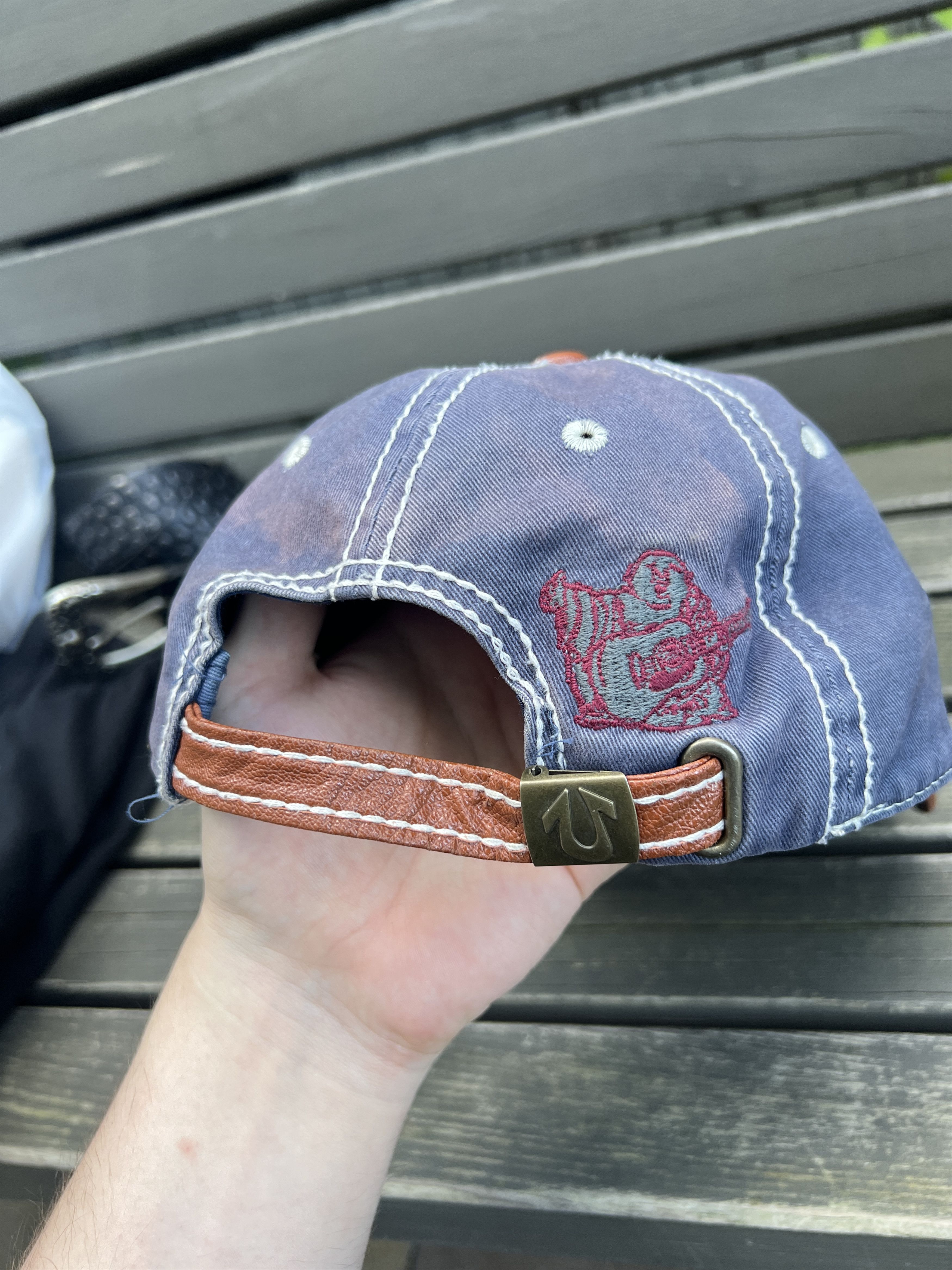 True Religion True Religion Vintage Y2K Distressed Cap Size ONE SIZE - 8 Thumbnail