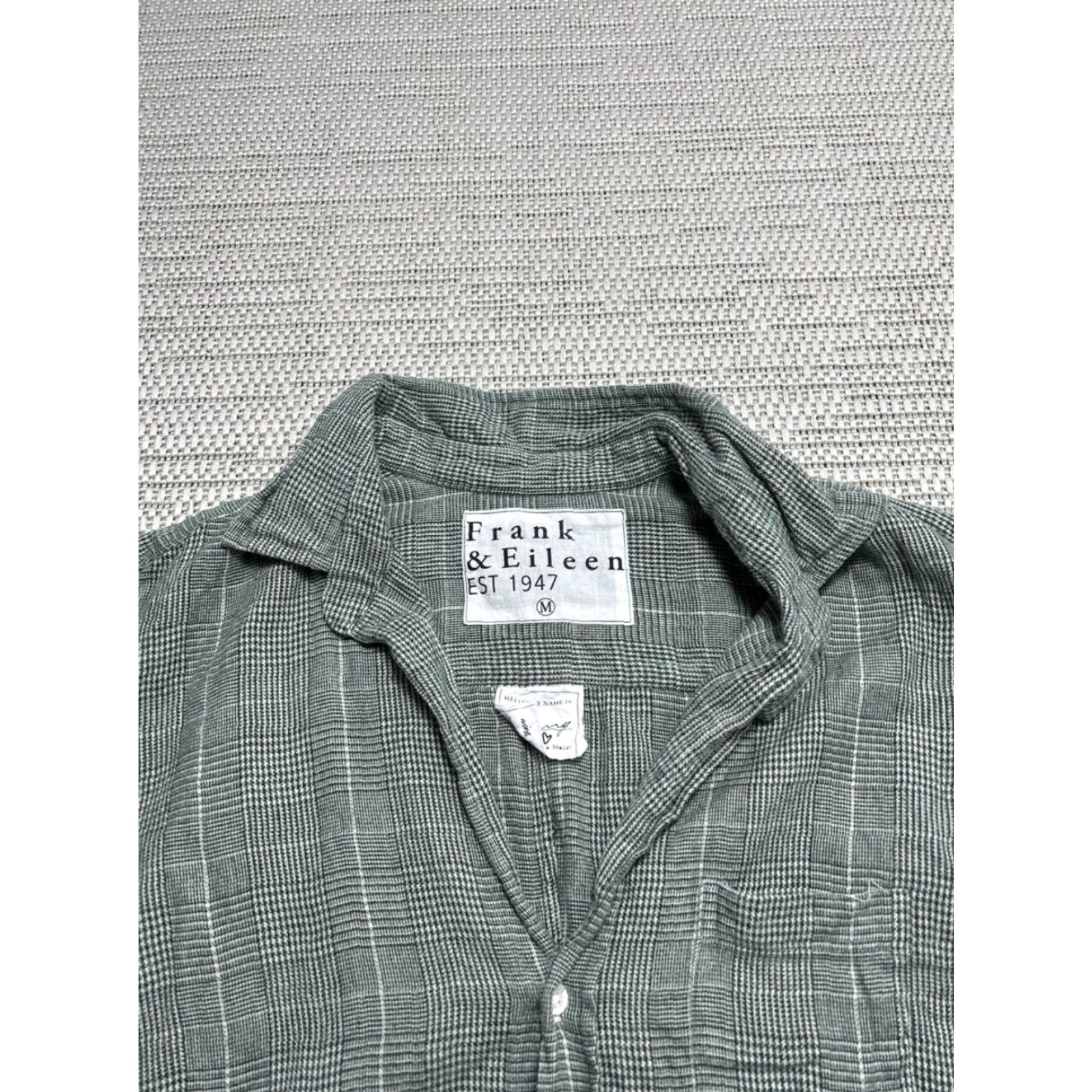 Frank & Eileen Frank & Eileen Shirt Womens Medium Gray Cotton Blouse Size M / US 6-8 / IT 42-44 - 2 Thumbnail