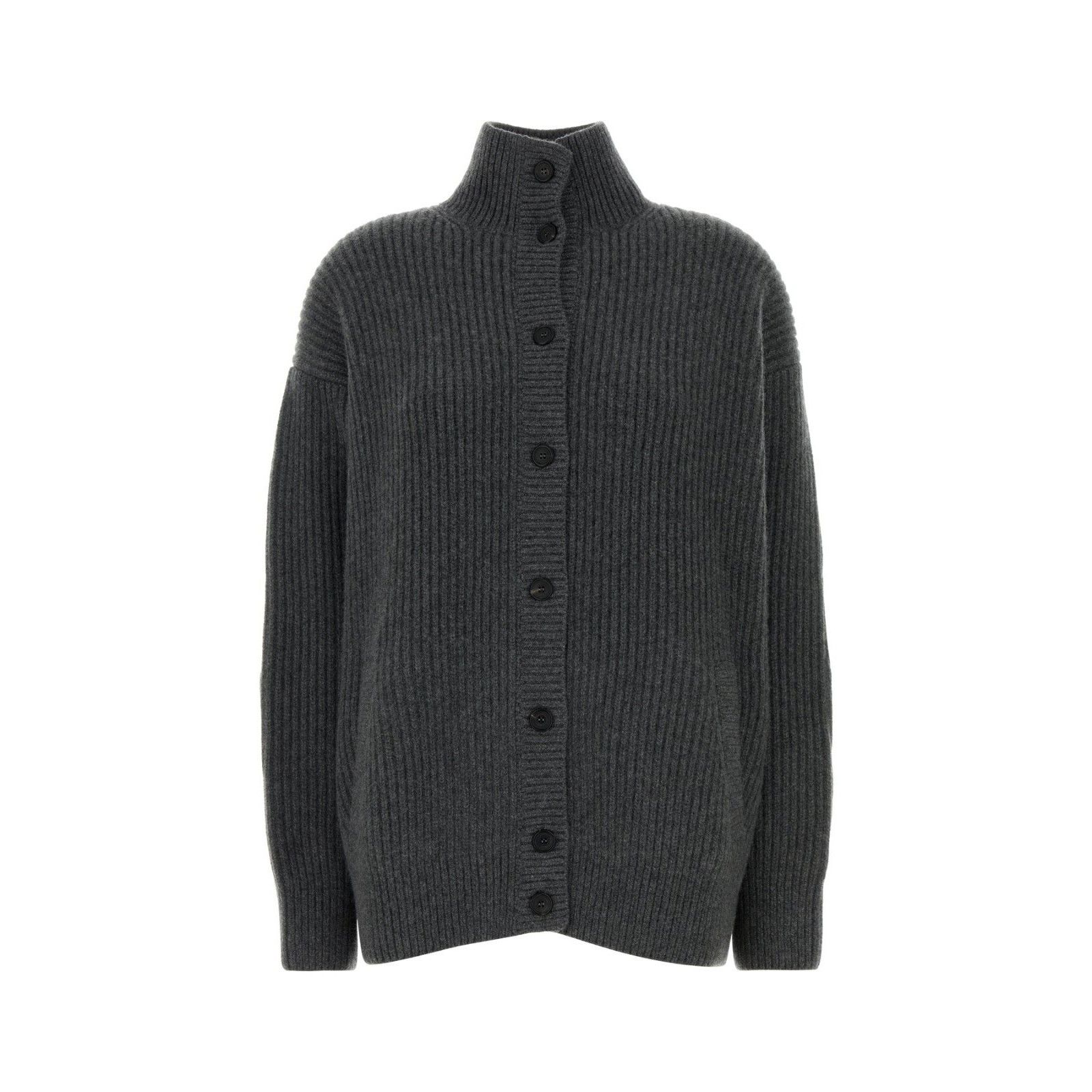 Prada PRADA Dark Gray Cashmere Oversize Cardigan New & Authentic ( Size XS / US 0-2 / IT 36-38 - 1 Thumbnail