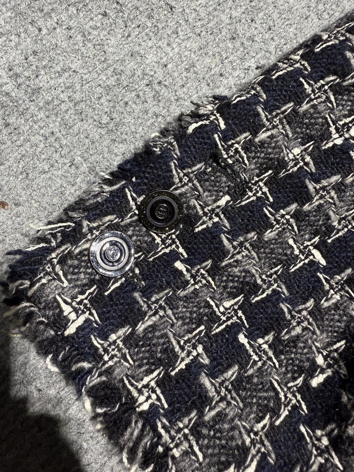 Chanel CHANEL Fall 2007 07A Cashmere Houndstooth Tweed Jacket Size US M / EU 48-50 / 2 - 10 Thumbnail