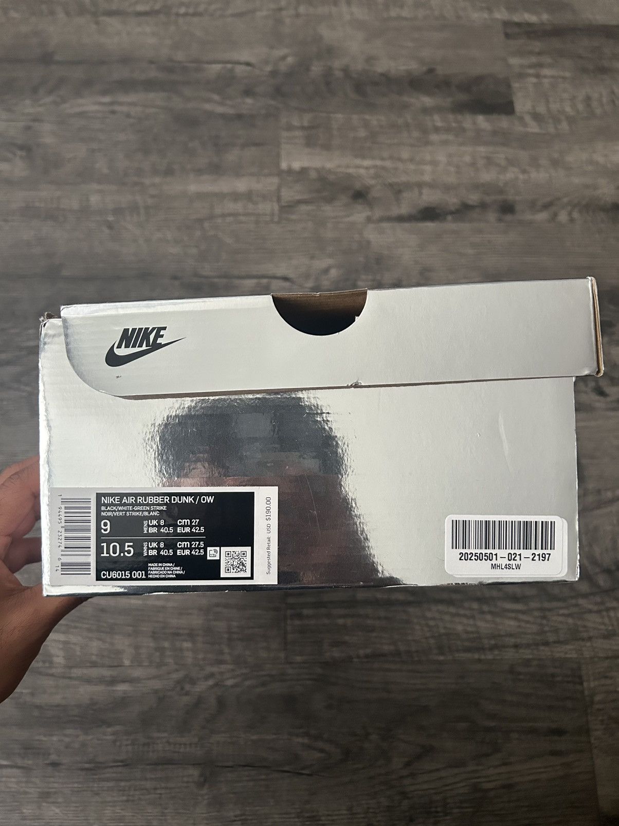 Nike × Off-White Nike Air Rubber Dunk Off-White Green Strike Size US 9 / EU 42 - 9 Thumbnail