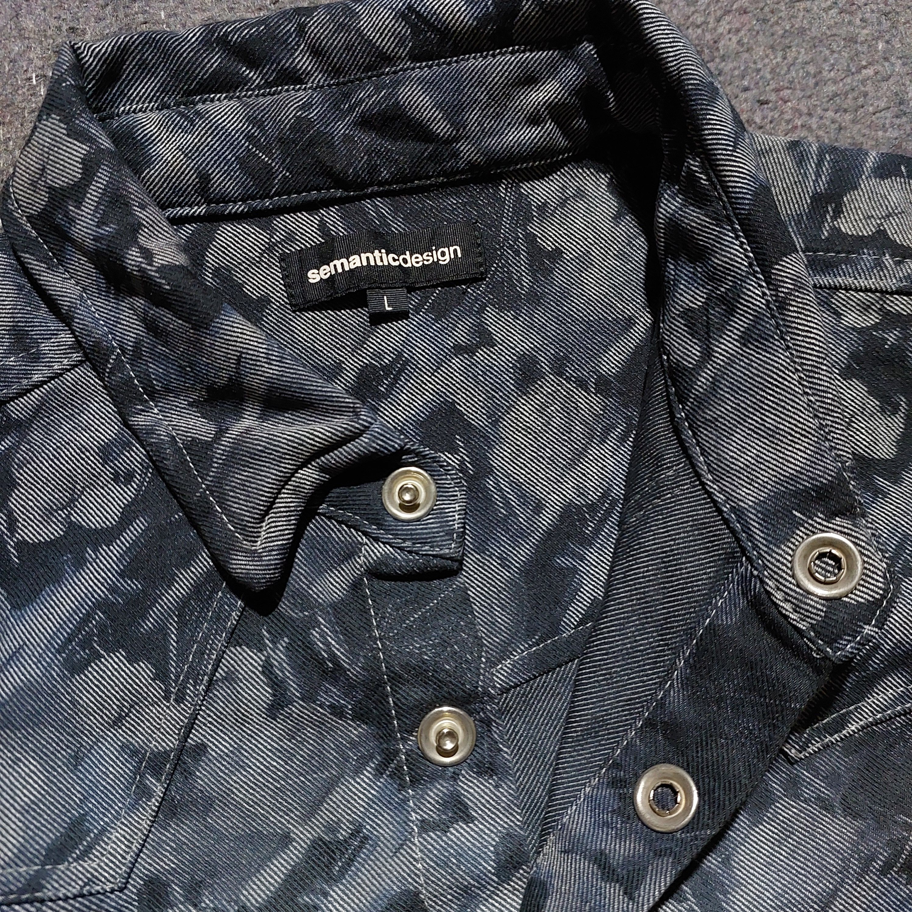 semanticdesign Semantic design flower patter button denim shirt Size US L / EU 52-54 / 3 - 6 Thumbnail
