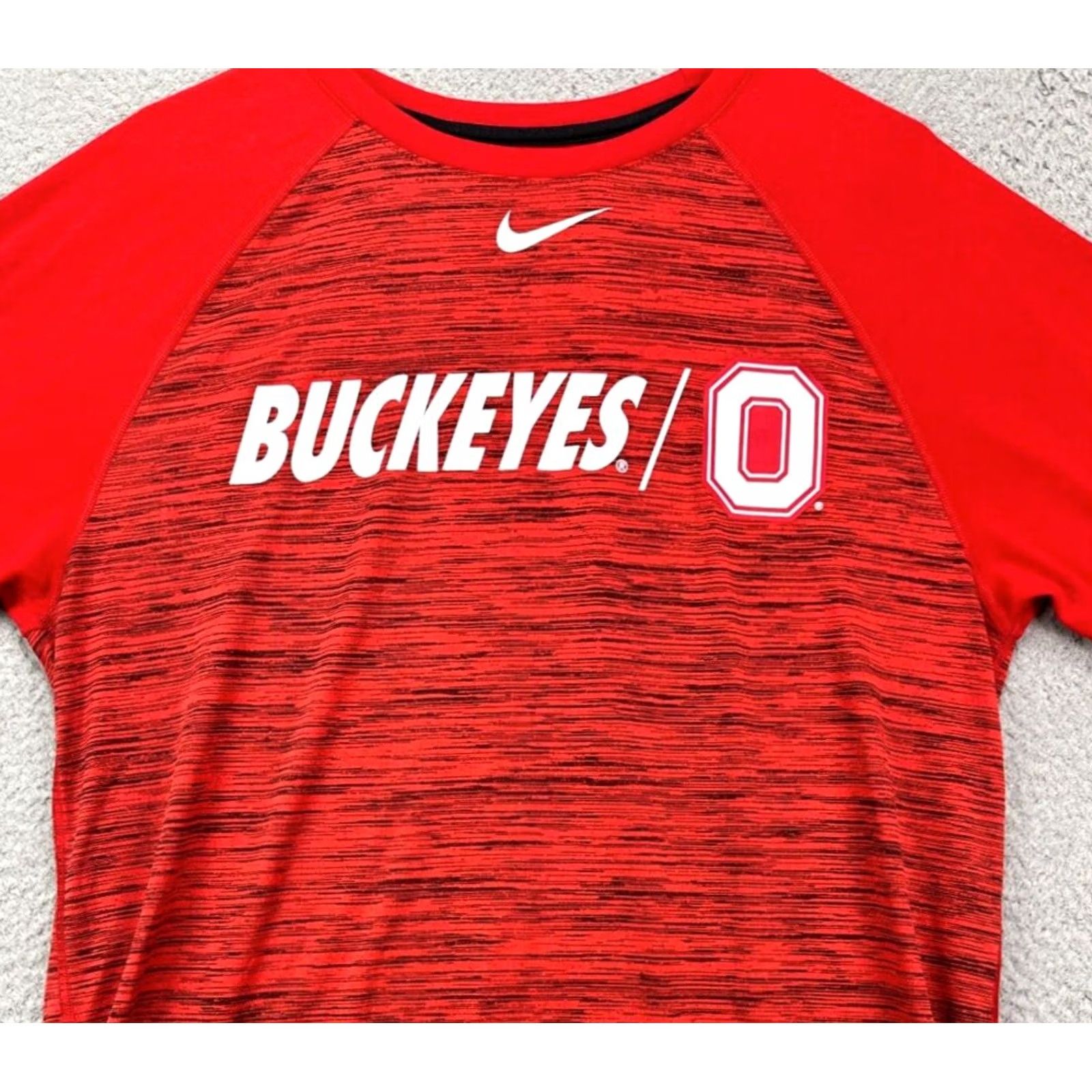 Nike Nike Ohio State Buckeyes Shirt Mens Large Dri-Fit Red T-Shirt Quarter Sleeve Tee Nike Dri-FIT Mens Large Red Ohio State Buckeyes Shirt Size US L / EU 52-54 / 3 - 2 Thumbnail