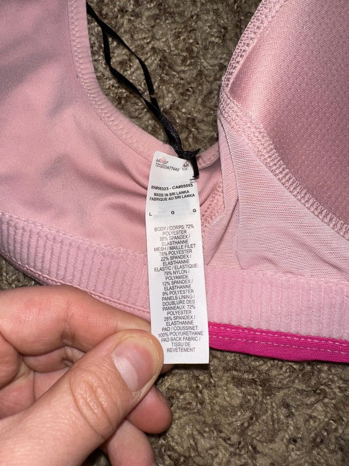 Nike Nike Women’s Dri-Fit. Shape High Support Padded Zip Front Sports Bra Size ONE SIZE - 5 Thumbnail