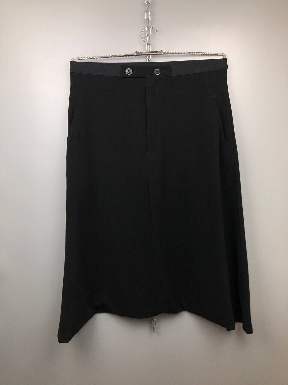 image of Adidas x Yohji Yamamoto Sarouelwide Black Pants Shorts Yohji Yamamoto Size L, Men's