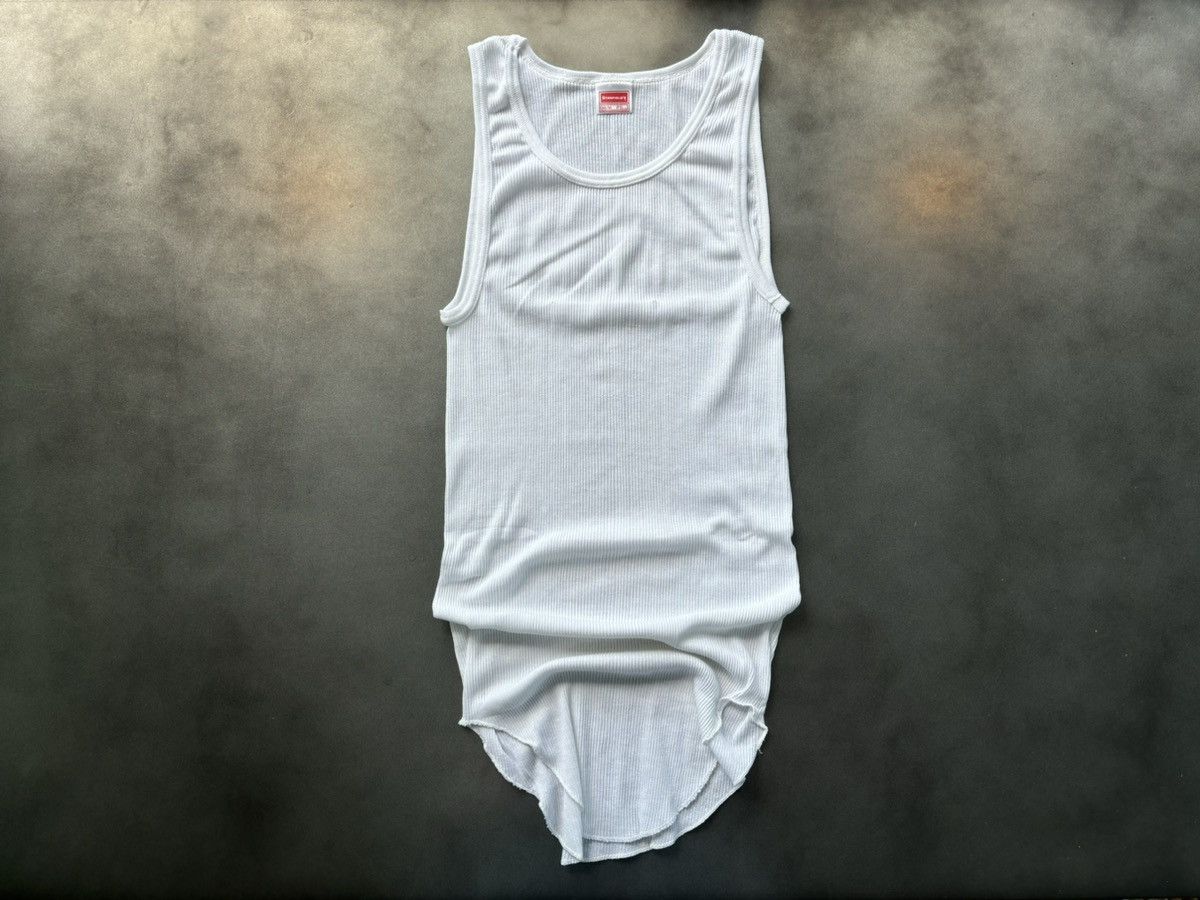 Hanes × Vintage 1980s Vintage Tank Top 50/50 Blank Undershirt Wife Stanfield Size US M / EU 48-50 / 2 - 8 Thumbnail