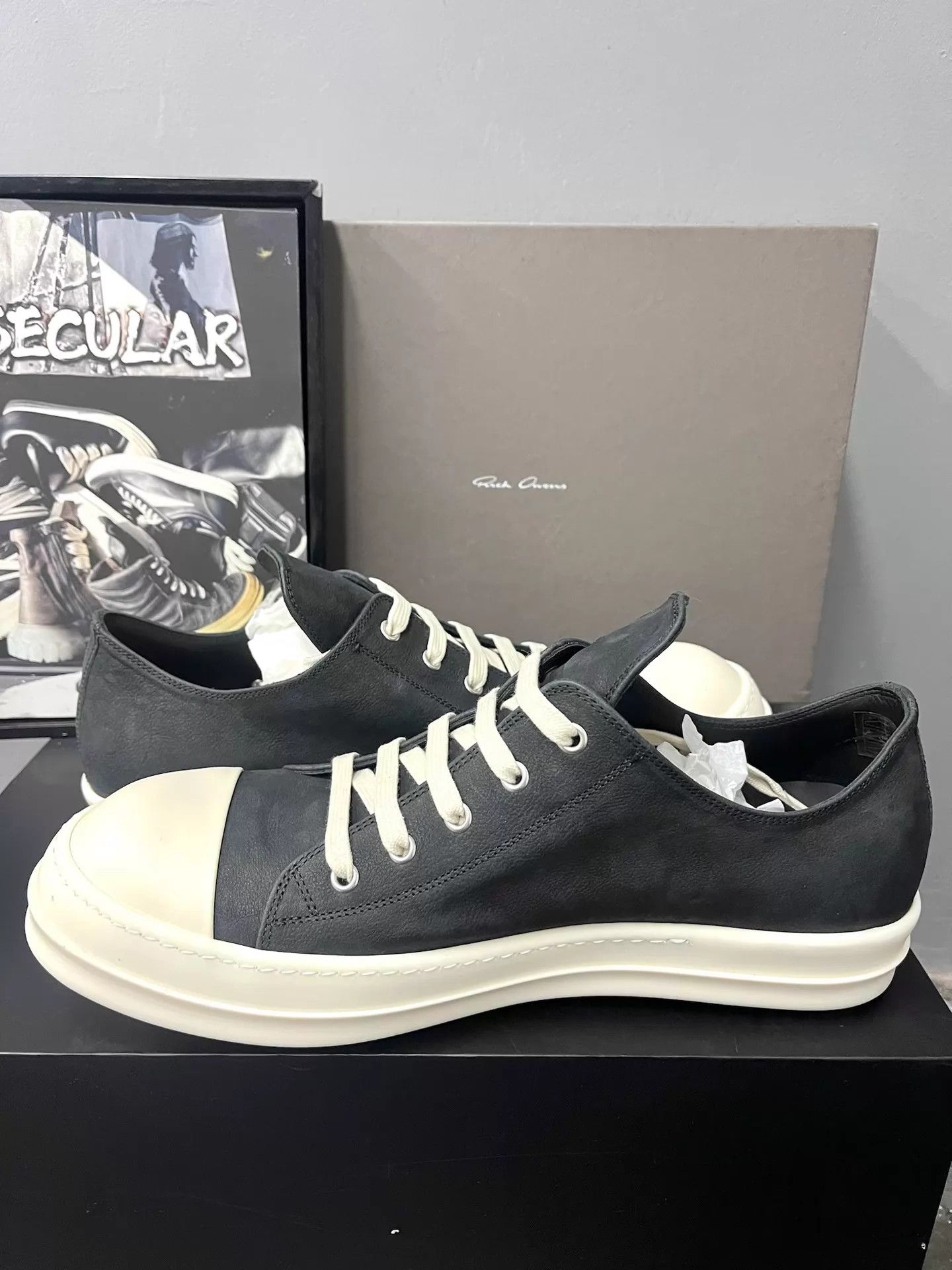 Rick Owens Rick Owens 26SS Mainline Low-Top Converse-Style Sneakers K34 Size US 7 / EU 40 - 5 Thumbnail