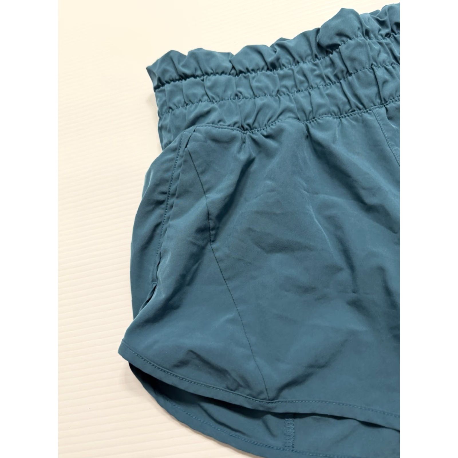 Vintage Apana Women Athletic Shorts M Blue Lined Drawstring Solid 3in Inseam Womens Size 32" / US 10 / IT 46 - 4 Thumbnail